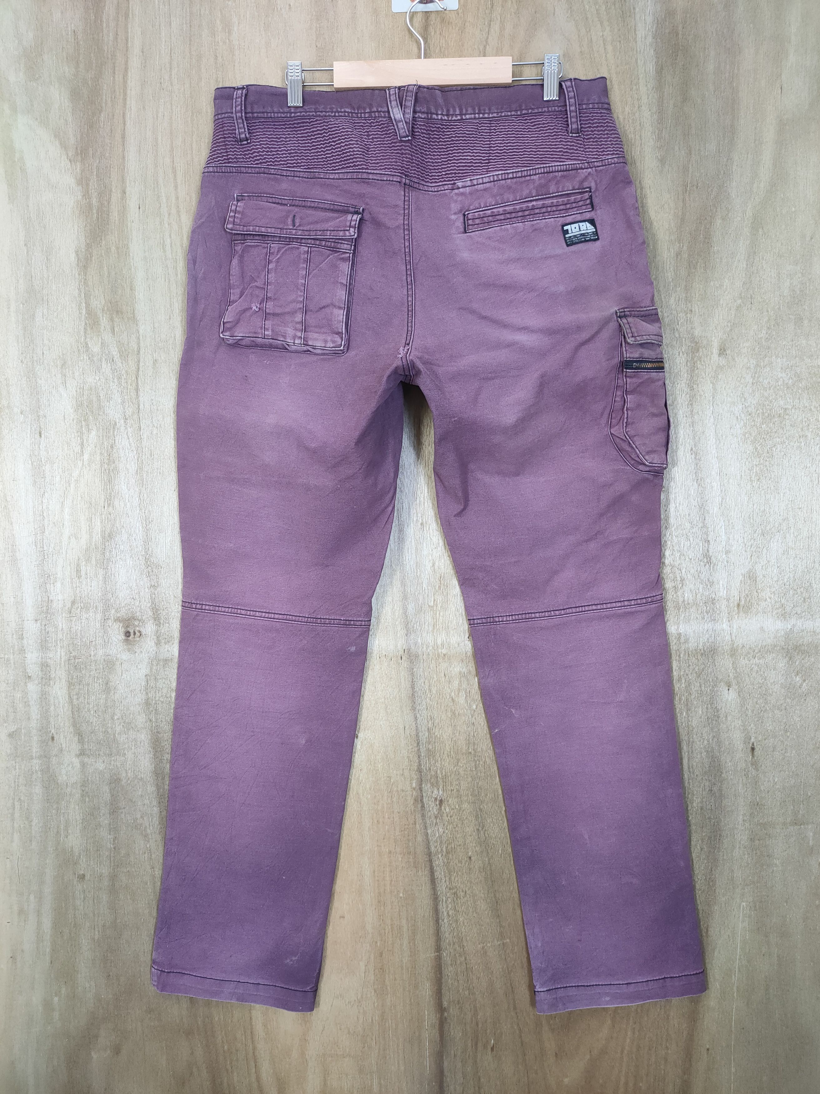 Japanese Brand × Vintage JAPANESE BRAND FADED BIKER CARGO PANTS Size US 34 / EU 50 - 7 Thumbnail