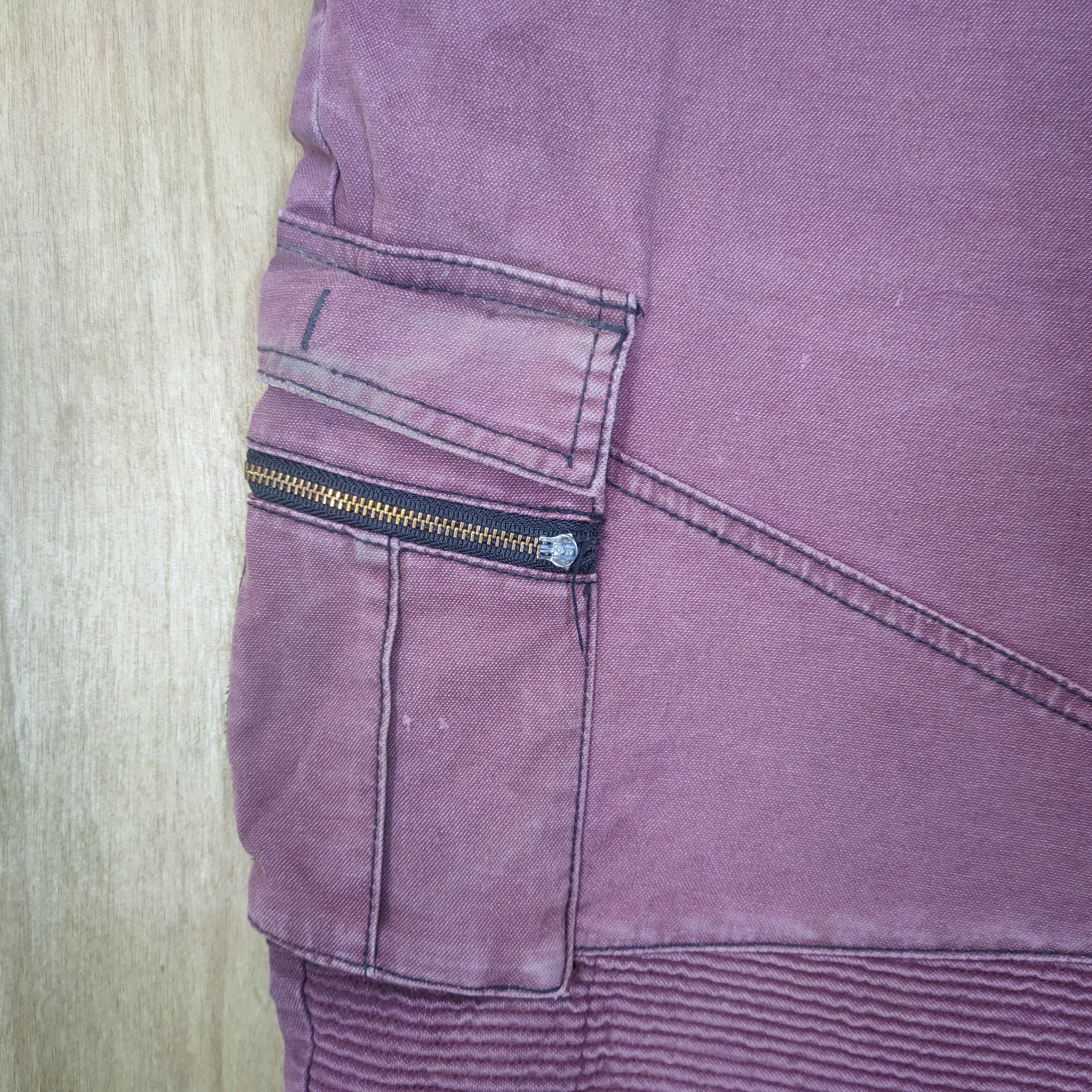 Japanese Brand × Vintage JAPANESE BRAND FADED BIKER CARGO PANTS Size US 34 / EU 50 - 6 Thumbnail