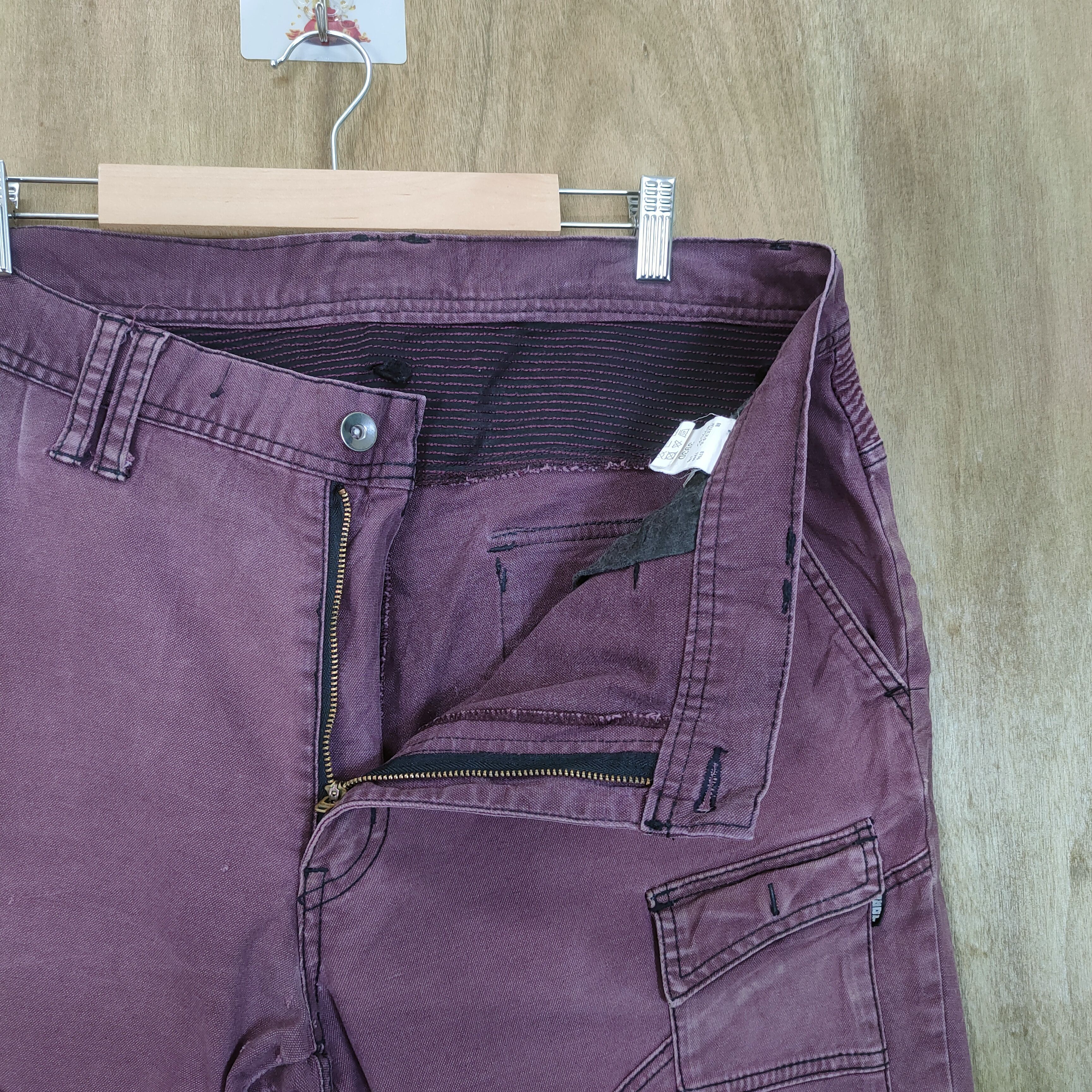 Japanese Brand × Vintage JAPANESE BRAND FADED BIKER CARGO PANTS Size US 34 / EU 50 - 10 Thumbnail