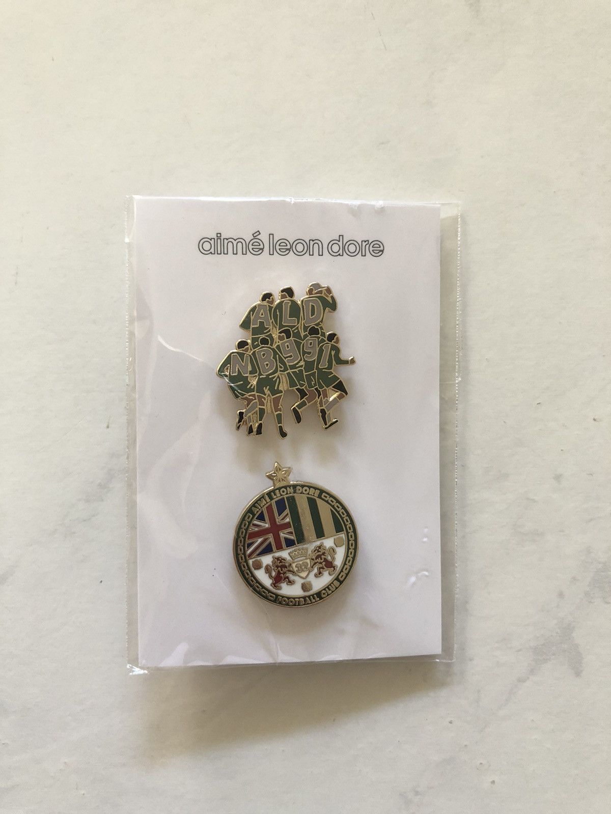 Aime Leon Dore × New Balance Set of 2 ALD / New Balance 991 Keychain and Pin Pack green Size ONE SIZE - 5 Thumbnail