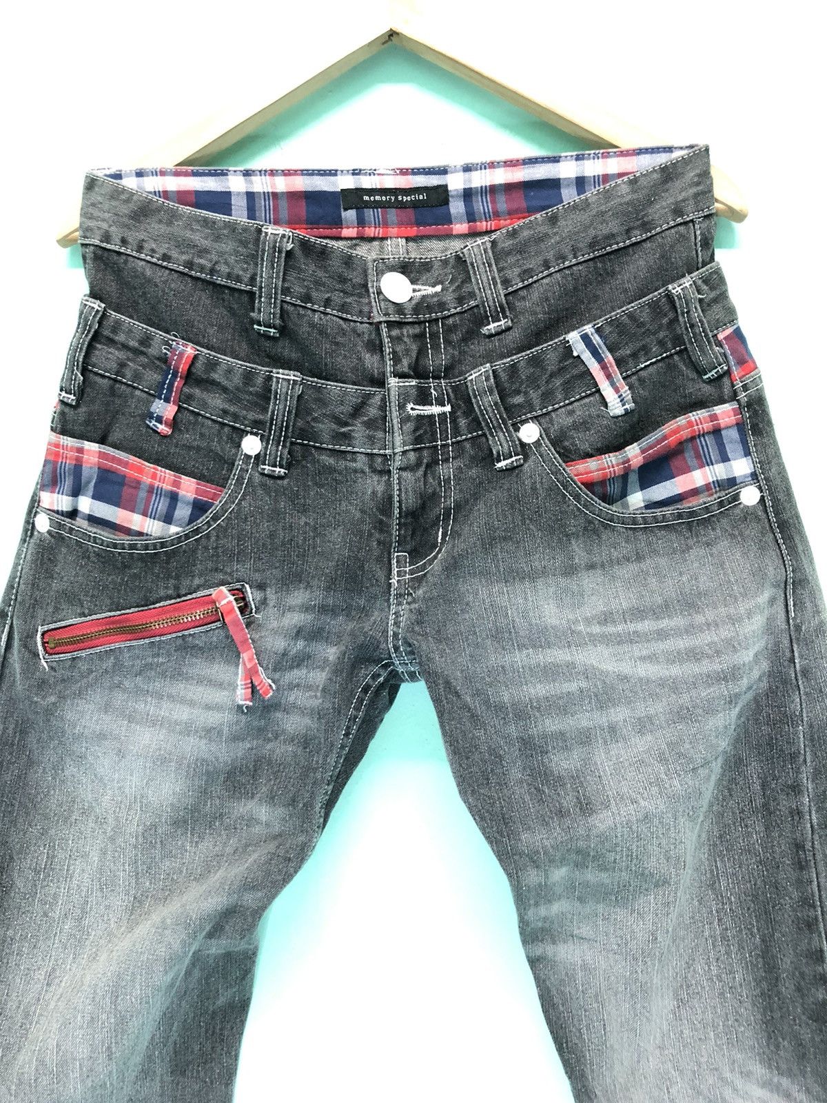 Japanese Brand VINTAGE MEMORY SPECIAL DOUBLE WAIST FREERIDE EDGESTYLE DENIM Size US 30 / EU 46 - 3 Thumbnail