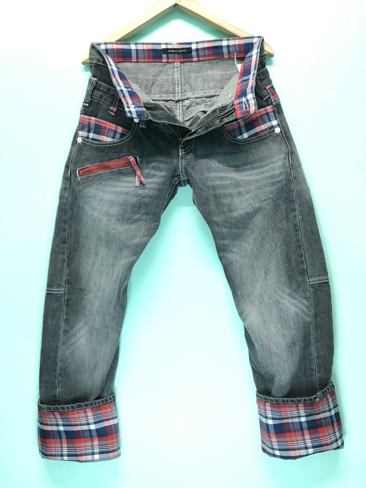 Japanese Brand VINTAGE MEMORY SPECIAL DOUBLE WAIST FREERIDE EDGESTYLE DENIM Size US 30 / EU 46 - 1 Thumbnail