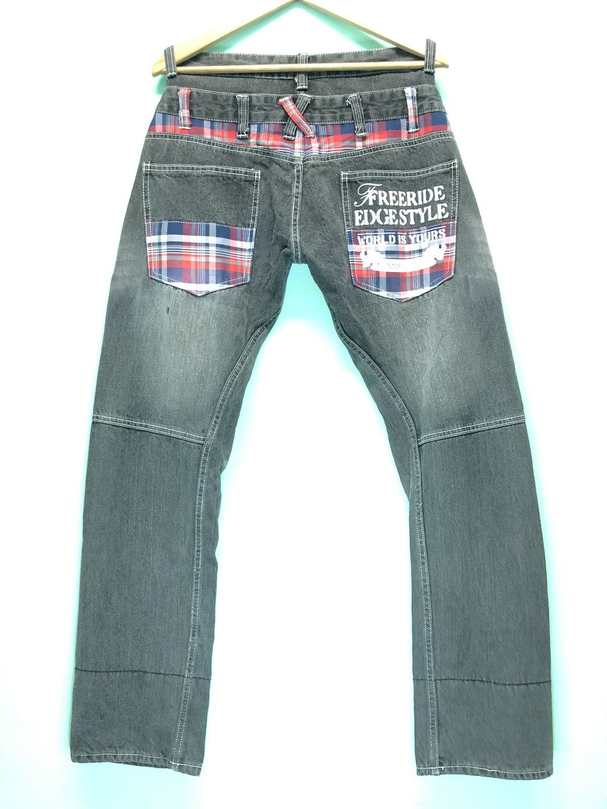 Japanese Brand VINTAGE MEMORY SPECIAL DOUBLE WAIST FREERIDE EDGESTYLE DENIM Size US 30 / EU 46 - 8 Thumbnail