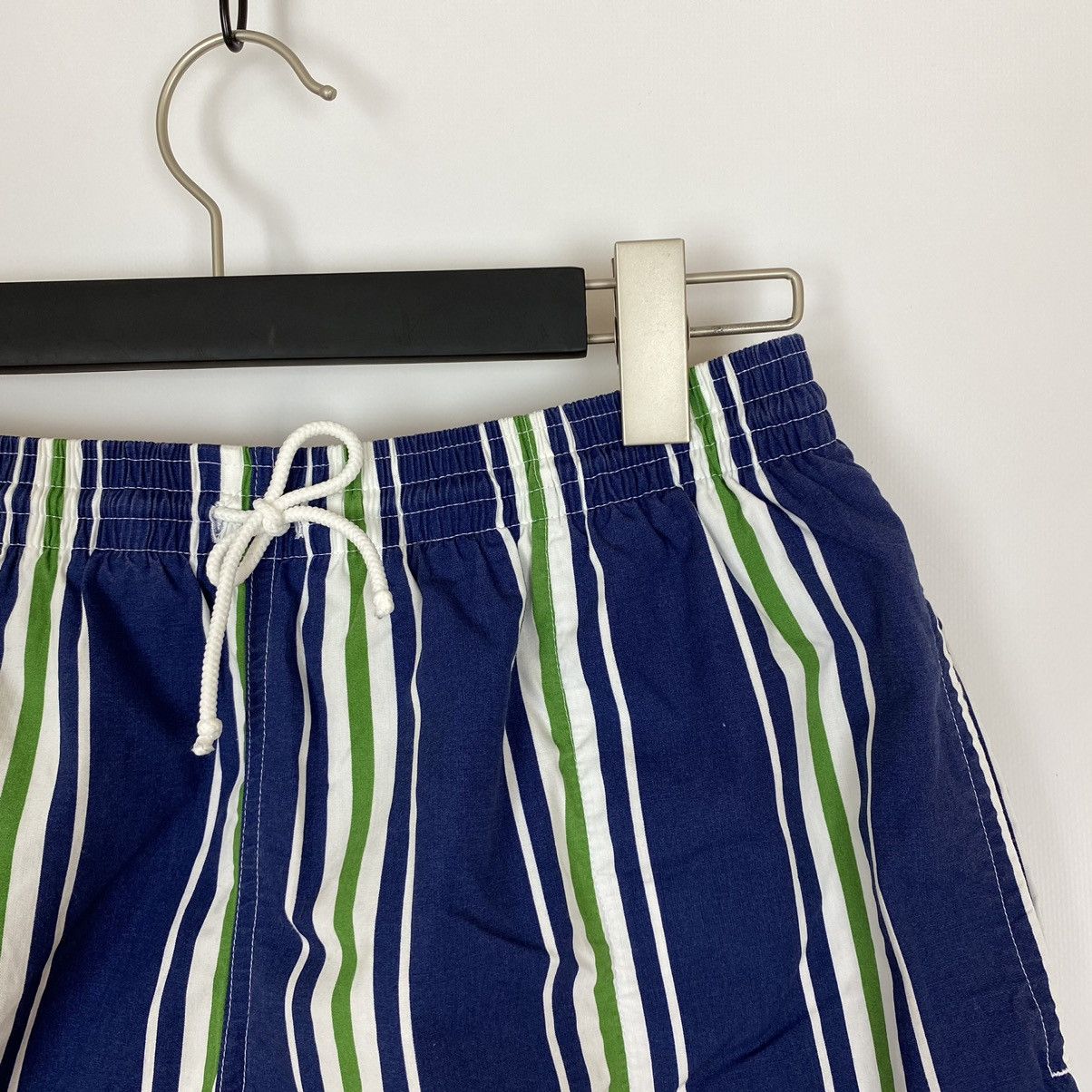 Vintage 1990’s Vintage Rasurel Swimwear Striped Beach Retro Shorts Size US 34 / EU 50 - 2 Thumbnail