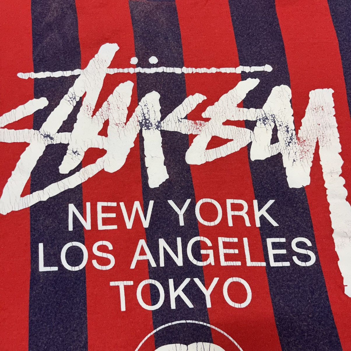 Stussy 🔥RARE🔥 Vintage 90s Stussy Tour Stripe Skateboarding Tee Size US XL / EU 56 / 4 - 7 Thumbnail