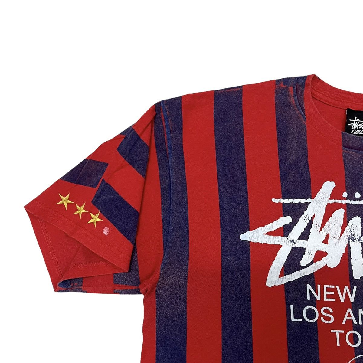 Stussy 🔥RARE🔥 Vintage 90s Stussy Tour Stripe Skateboarding Tee Size US XL / EU 56 / 4 - 5 Thumbnail