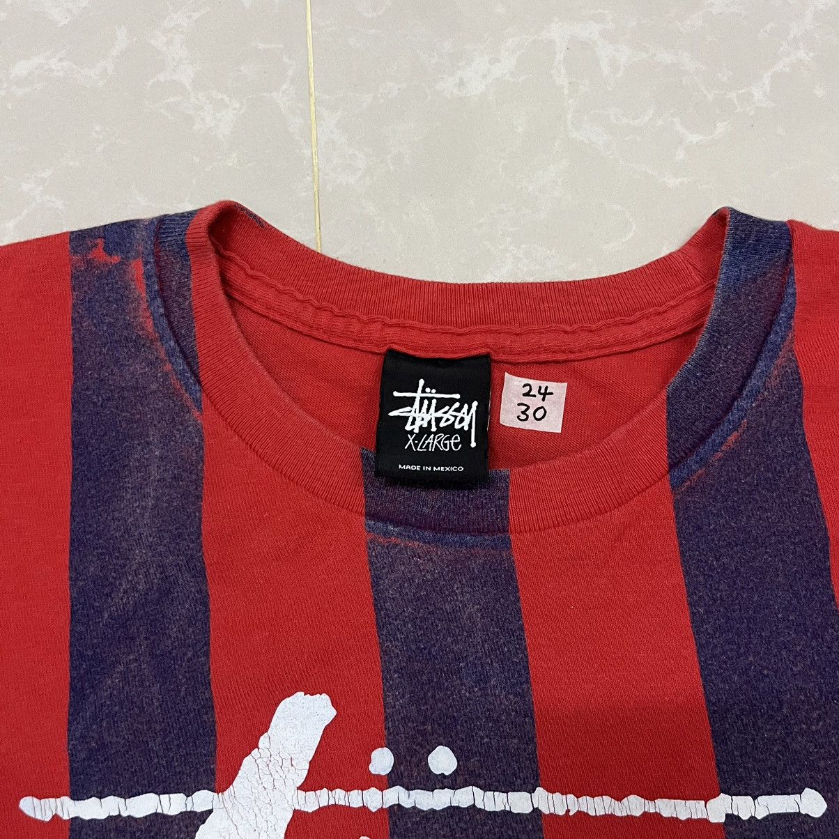 Stussy 🔥RARE🔥 Vintage 90s Stussy Tour Stripe Skateboarding Tee Size US XL / EU 56 / 4 - 12 Thumbnail