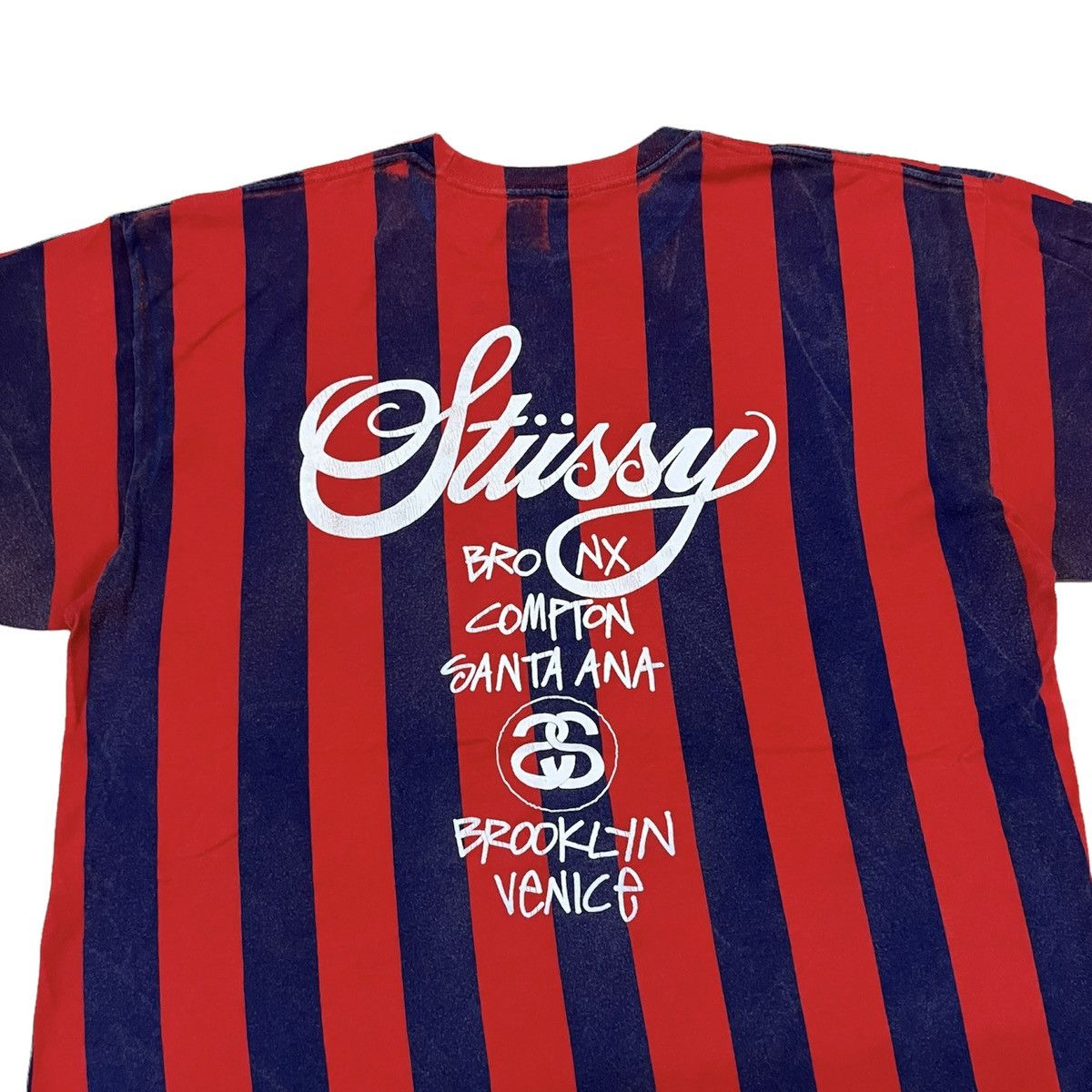 Stussy 🔥RARE🔥 Vintage 90s Stussy Tour Stripe Skateboarding Tee Size US XL / EU 56 / 4 - 8 Thumbnail