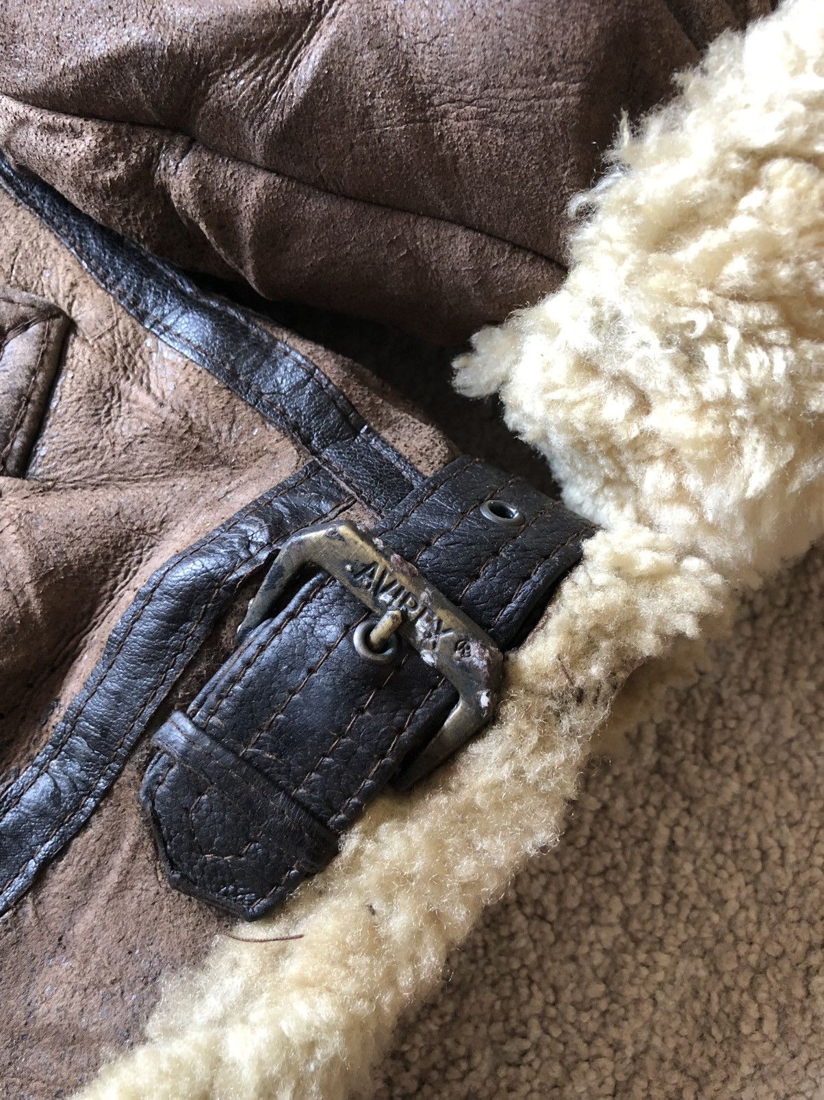 Avirex 1986 Avirex Type B-3 Sheepskin Flight Jacket Size US S / EU 44-46 / 1 - 10 Thumbnail
