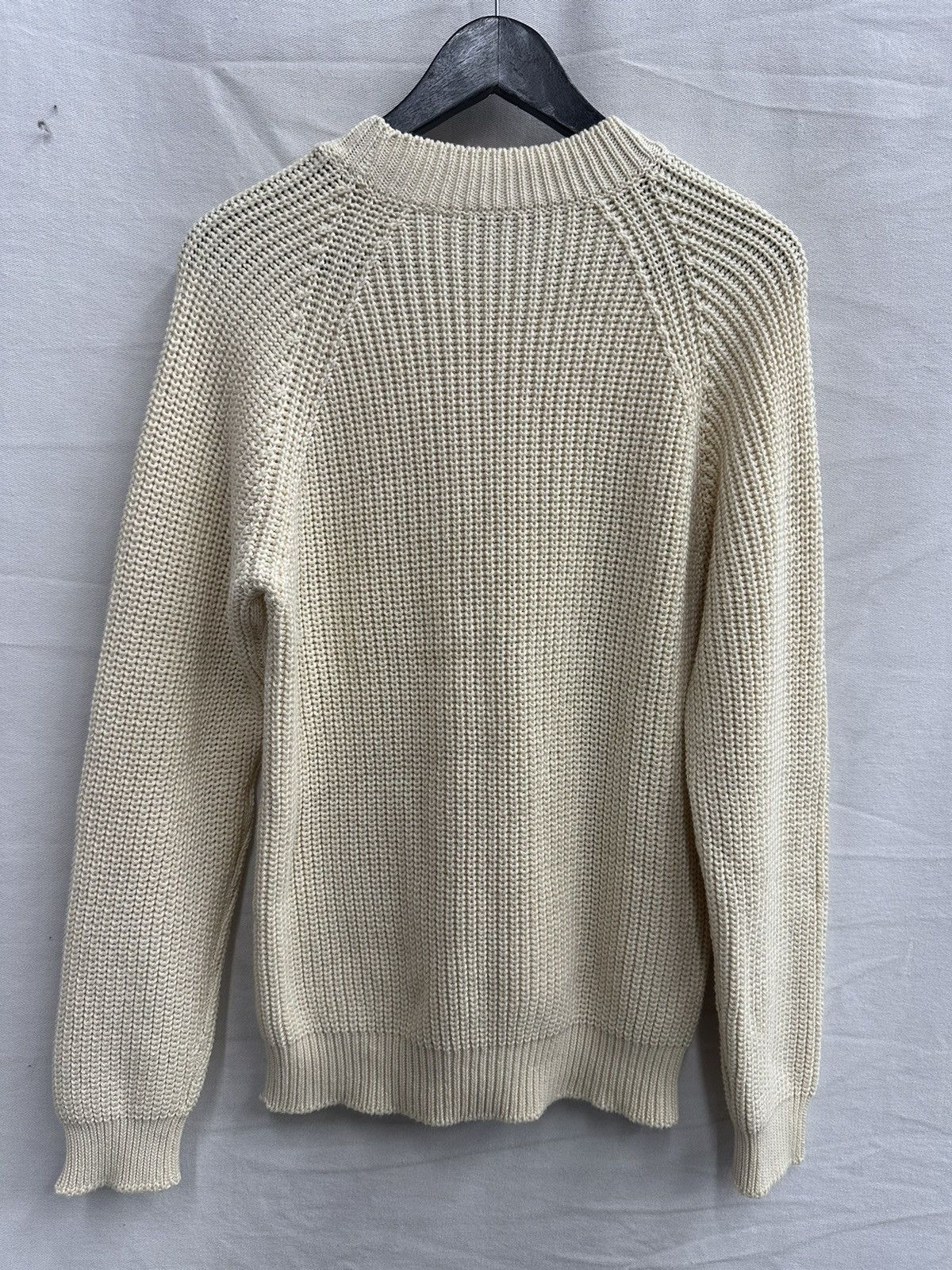 A.P.C. A.P.C. Cable Knit Sweater Cream Medium Size US M / EU 48-50 / 2 - 2 Thumbnail