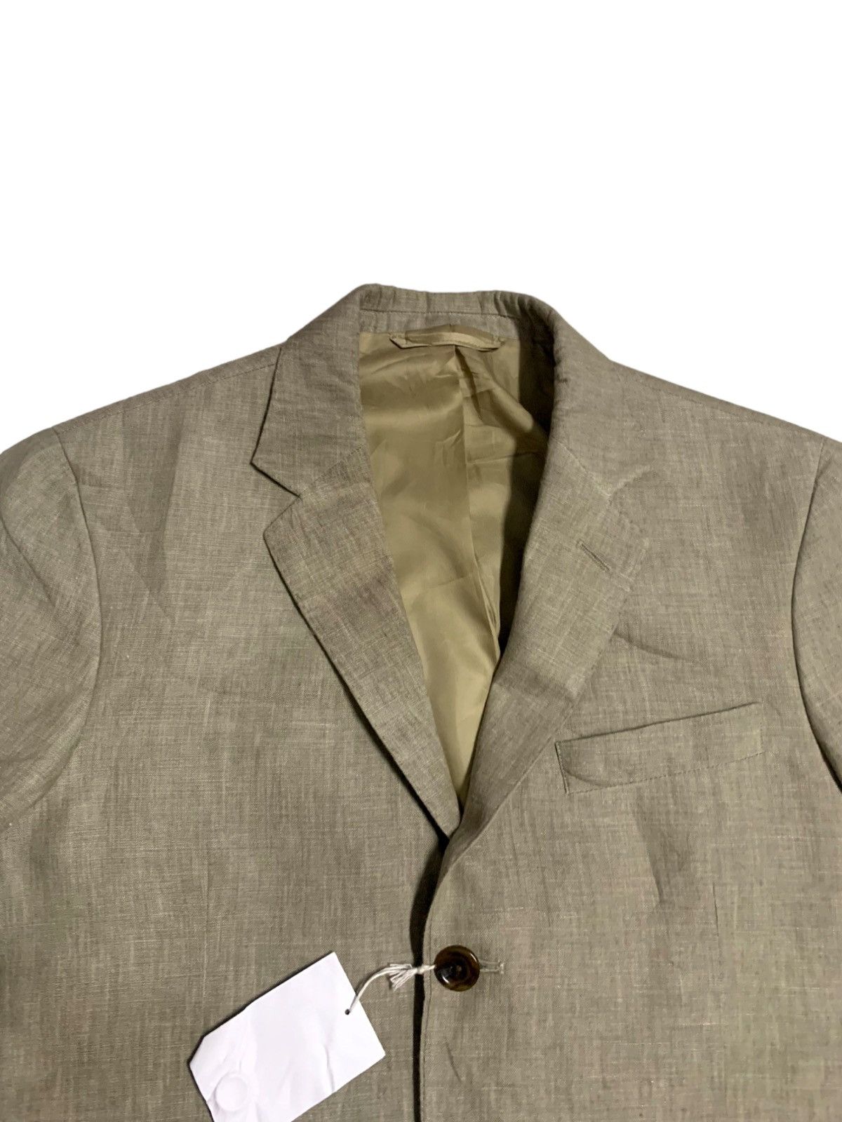 Lands' End Japanese Brand Lands End X Baird Mcnutt Beige Blazer Jacket Size 40R - 4 Thumbnail