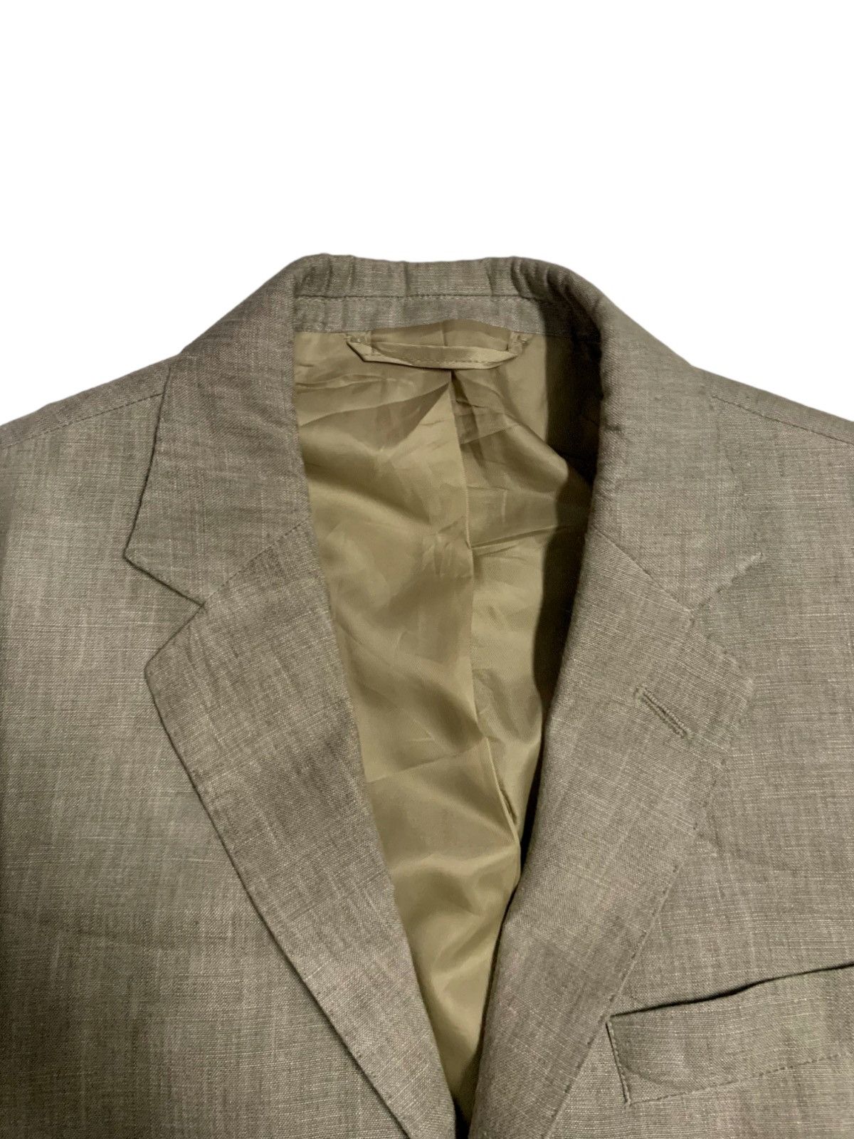 Lands' End Japanese Brand Lands End X Baird Mcnutt Beige Blazer Jacket Size 40R - 5 Thumbnail