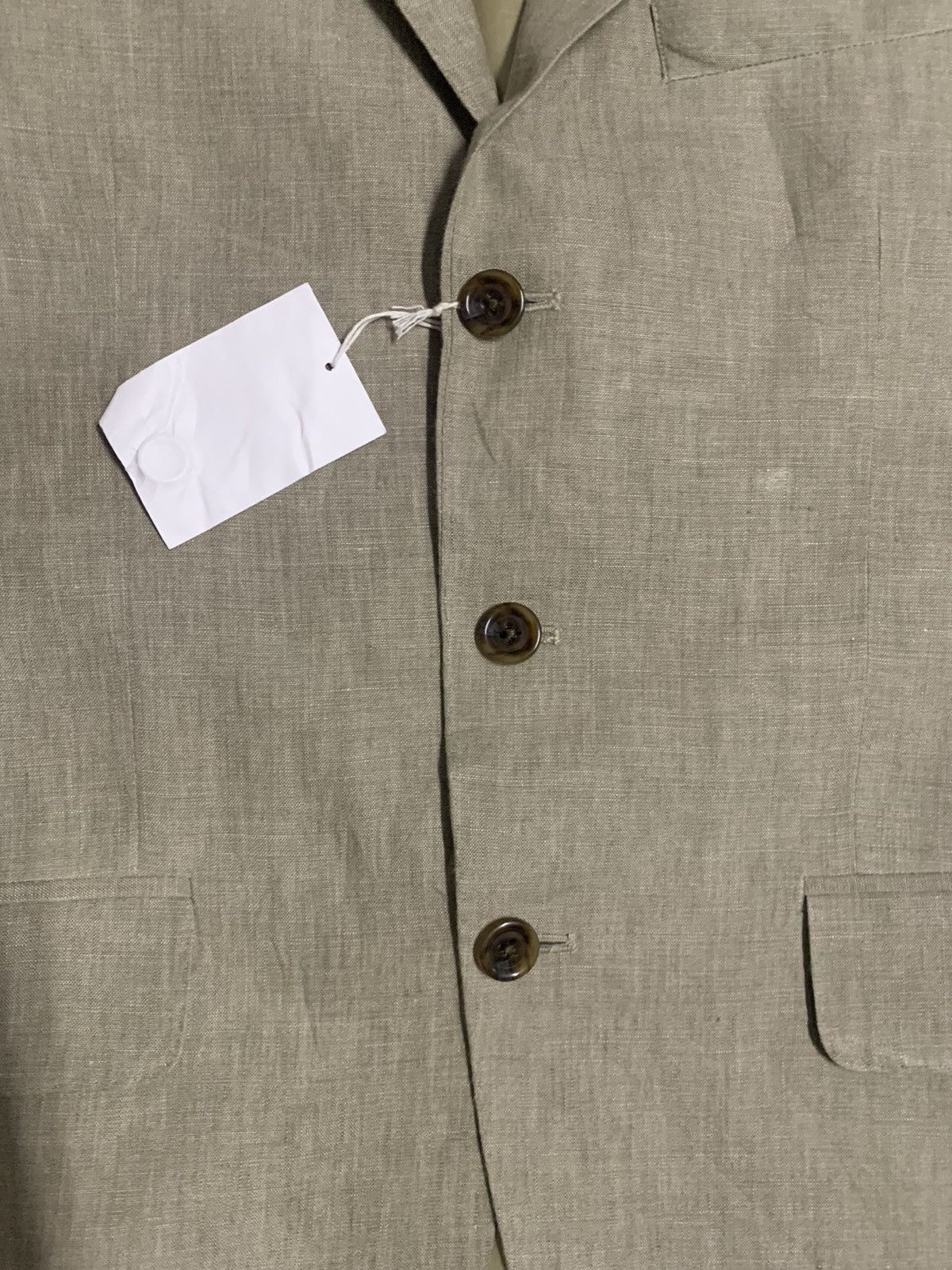 Lands' End Japanese Brand Lands End X Baird Mcnutt Beige Blazer Jacket Size 40R - 9 Thumbnail