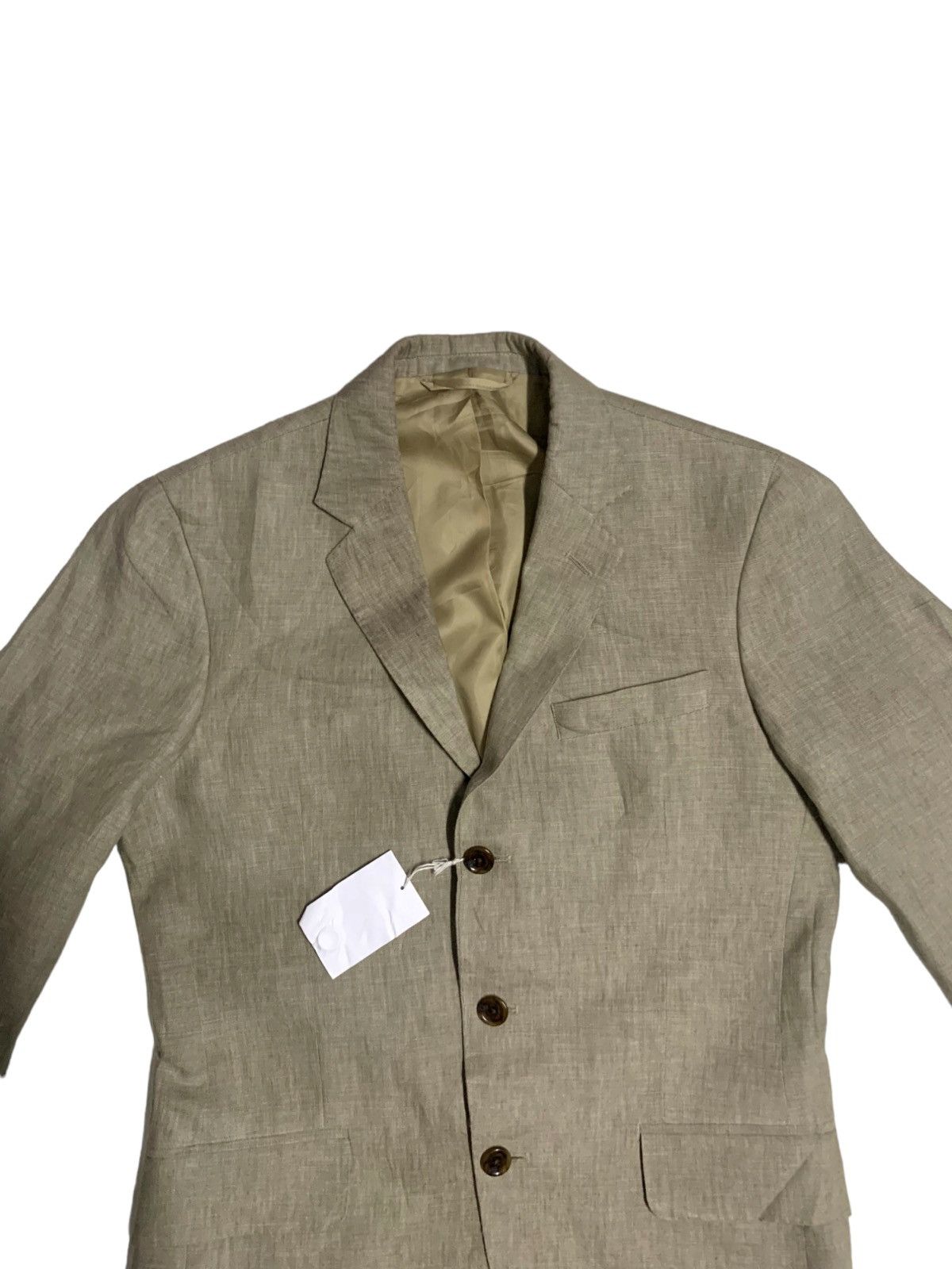 Lands' End Japanese Brand Lands End X Baird Mcnutt Beige Blazer Jacket Size 40R - 3 Thumbnail