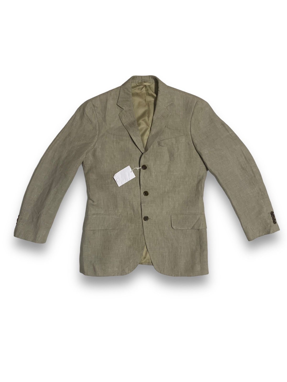 Lands' End Japanese Brand Lands End X Baird Mcnutt Beige Blazer Jacket Size 40R - 1 Thumbnail