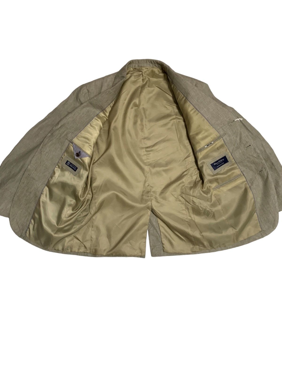 Lands' End Japanese Brand Lands End X Baird Mcnutt Beige Blazer Jacket Size 40R - 15 Thumbnail