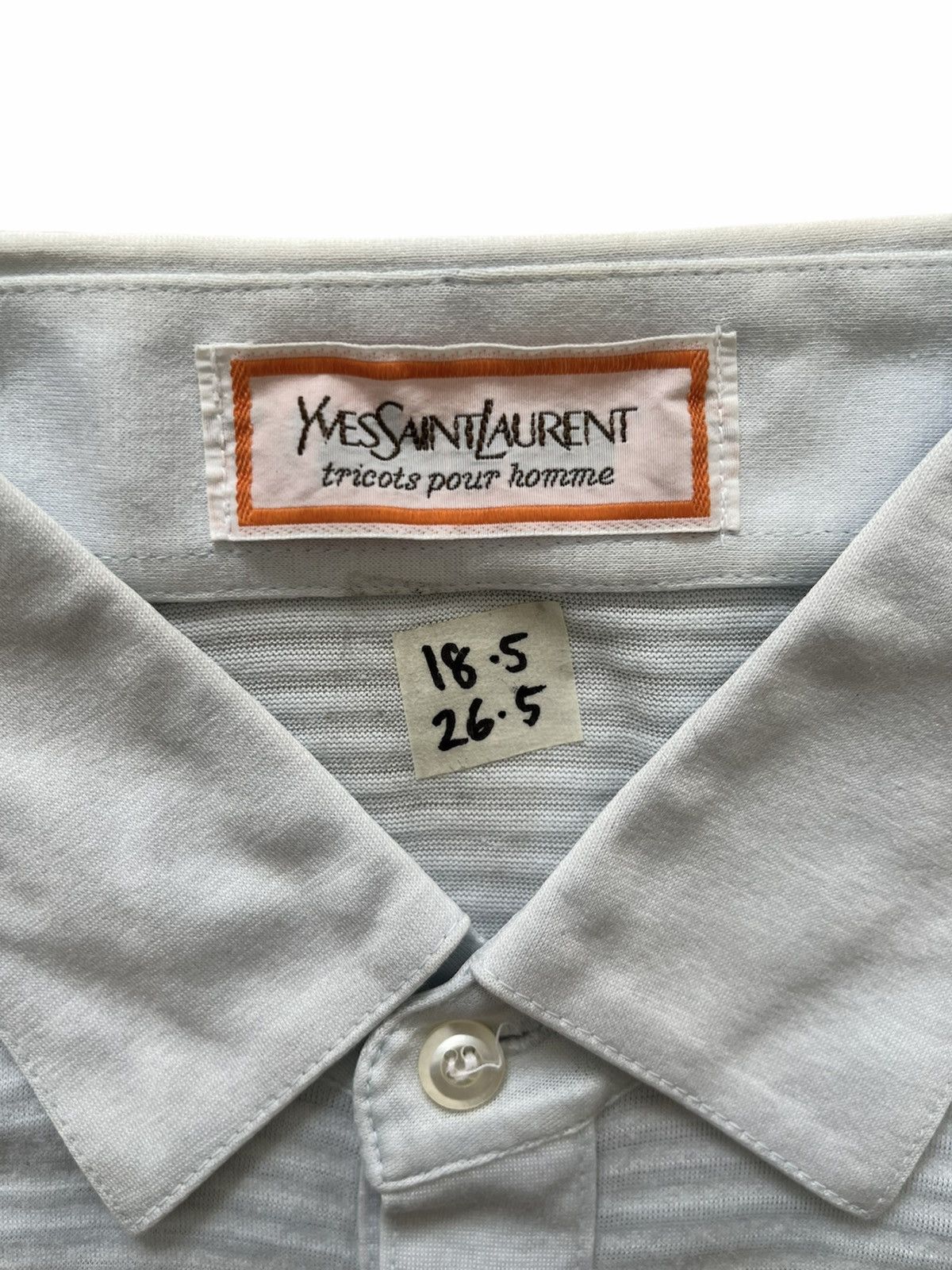 Vintage × Yves Saint Laurent Vintage Yves Saint Laurent Single Pocket Retro Polos Size US S / EU 44-46 / 1 - 5 Thumbnail