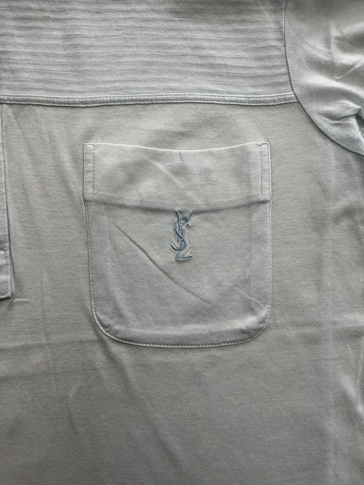 Vintage × Yves Saint Laurent Vintage Yves Saint Laurent Single Pocket Retro Polos Size US S / EU 44-46 / 1 - 7 Thumbnail