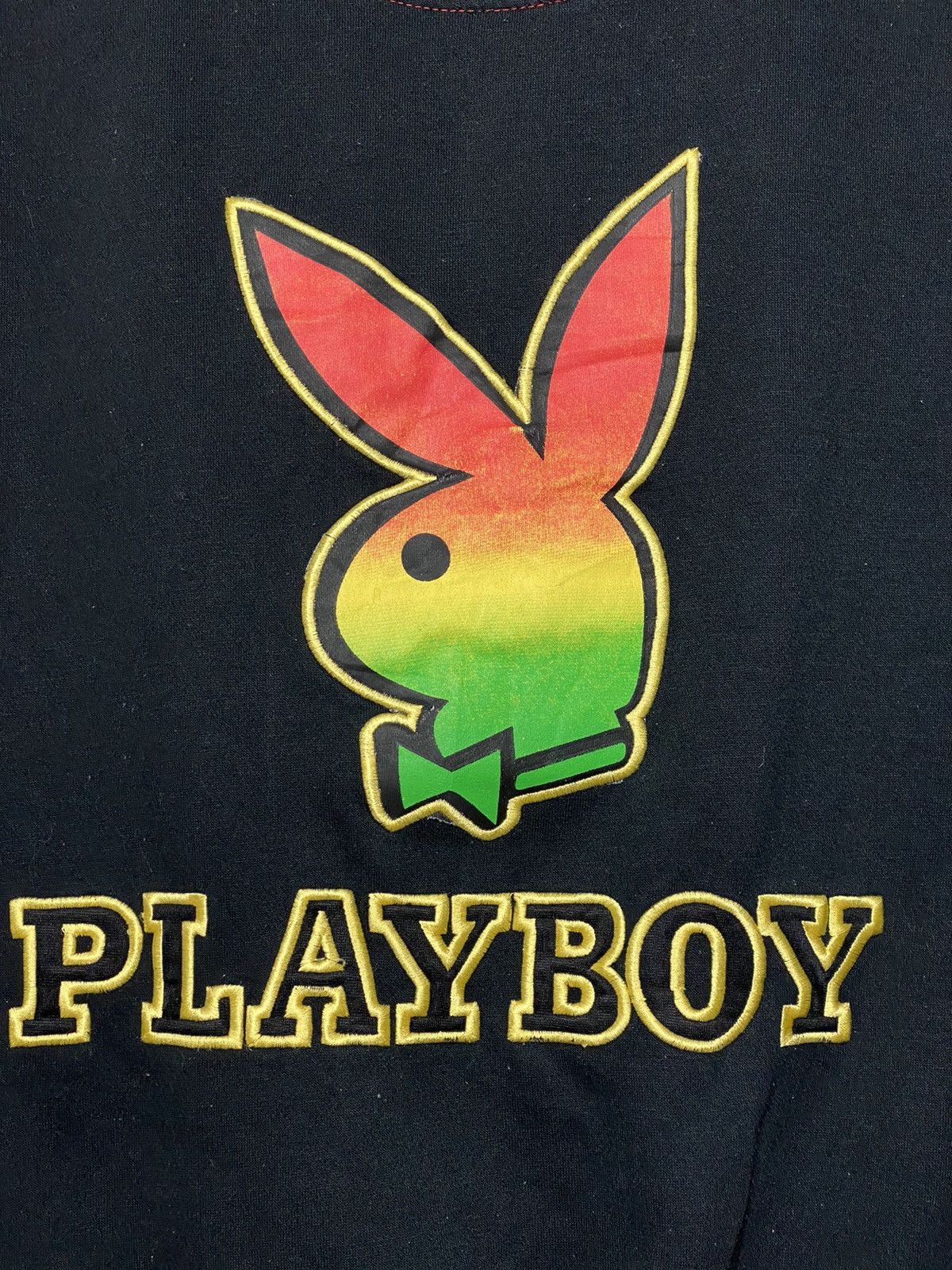 Japanese Brand × Playboy × Vintage Vintage Playboy Rasta Embroidered Crewneck Size US M / EU 48-50 / 2 - 4 Thumbnail