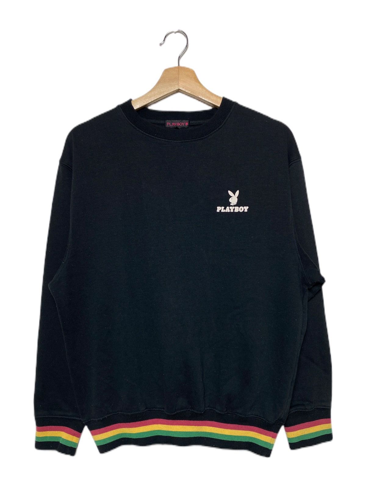 Japanese Brand × Playboy × Vintage Vintage Playboy Rasta Embroidered Crewneck Size US M / EU 48-50 / 2 - 2 Thumbnail