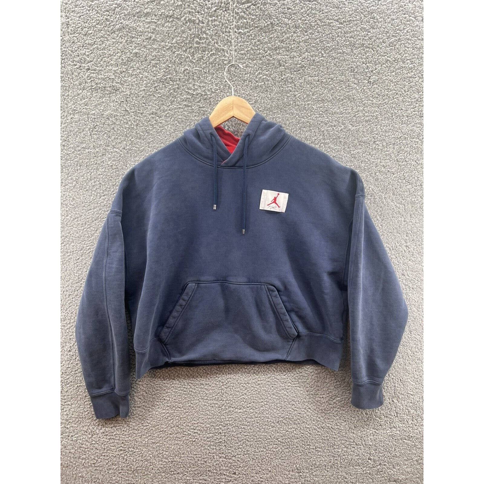 Jordan Flight Vintage Wash Hoodie Garment Dyed Navy Blue