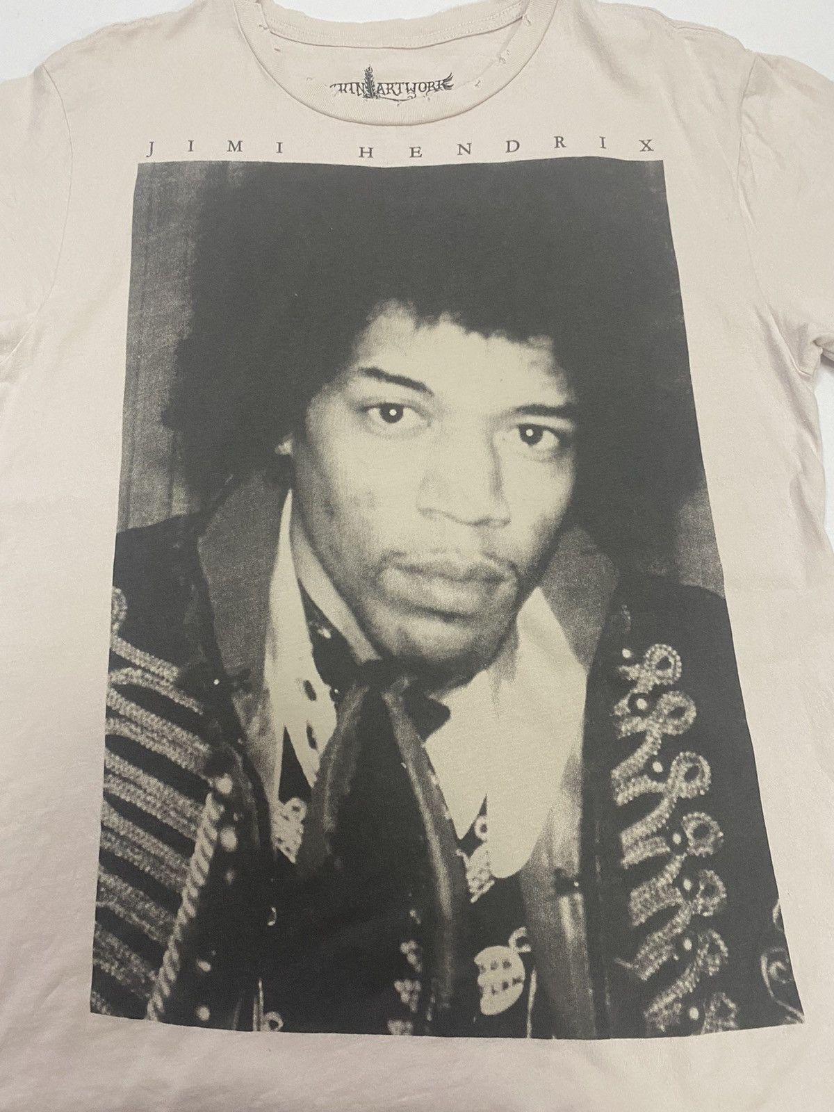 Band Tees × Jimi Hendrix × Vintage Jimi Hendrix Photo T-Shirt Size US M / EU 48-50 / 2 - 3 Thumbnail
