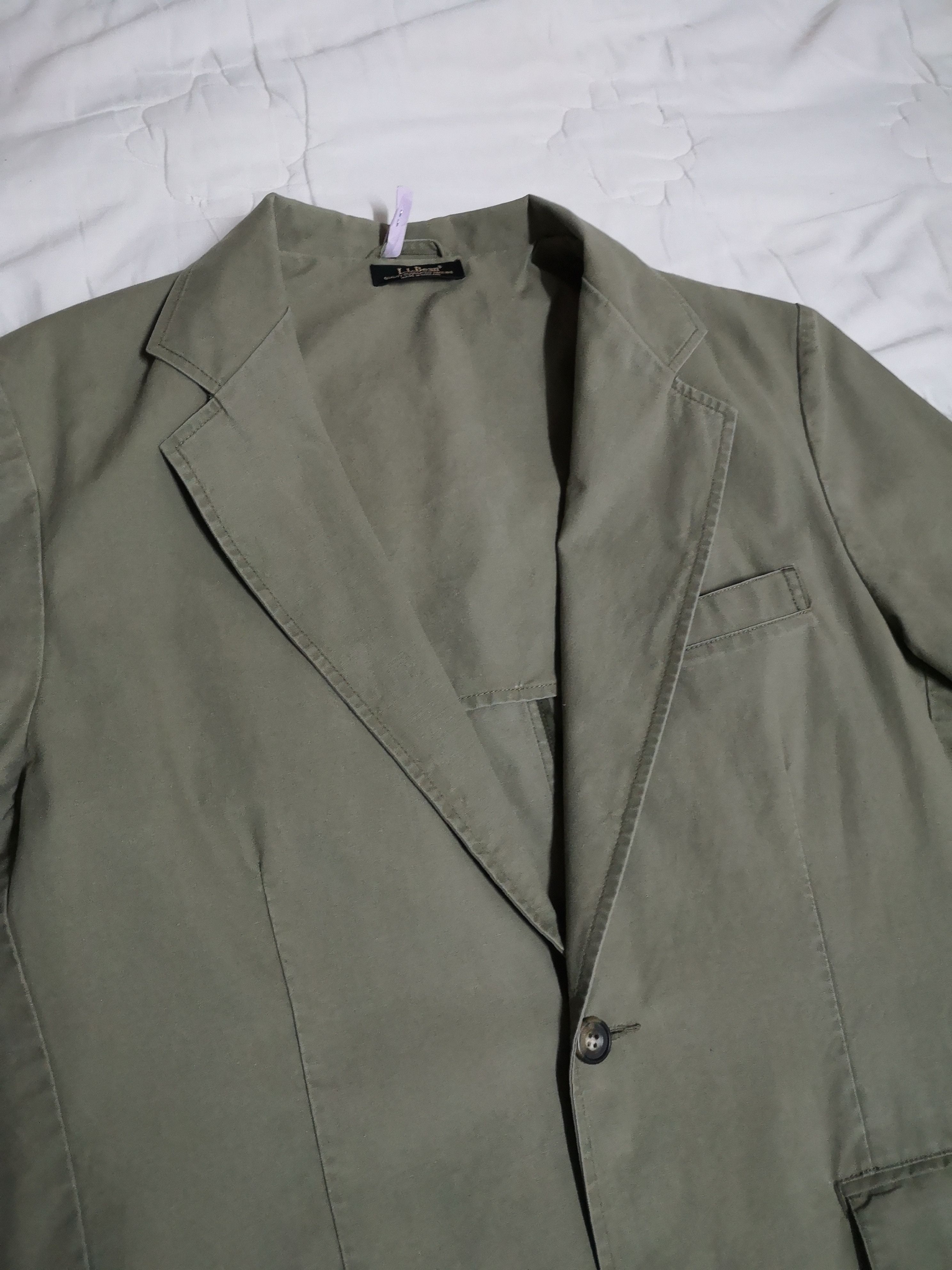 L.L. Bean Double Pocket Jacket Green Colour Size 42R - 2 Thumbnail
