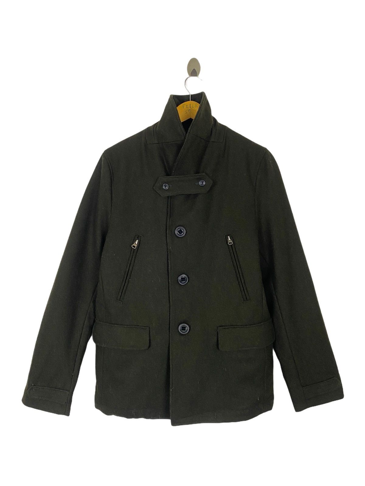 Japanese Brand 291295 HOMME MILITARY COAT NICE DESIGN Size US M / EU 48-50 / 2 - 2 Thumbnail