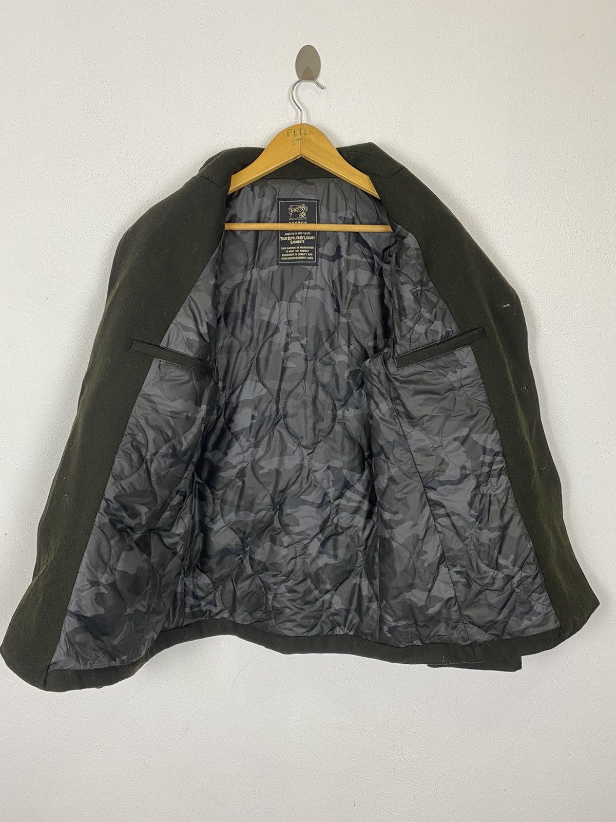 Japanese Brand 291295 HOMME MILITARY COAT NICE DESIGN Size US M / EU 48-50 / 2 - 9 Thumbnail