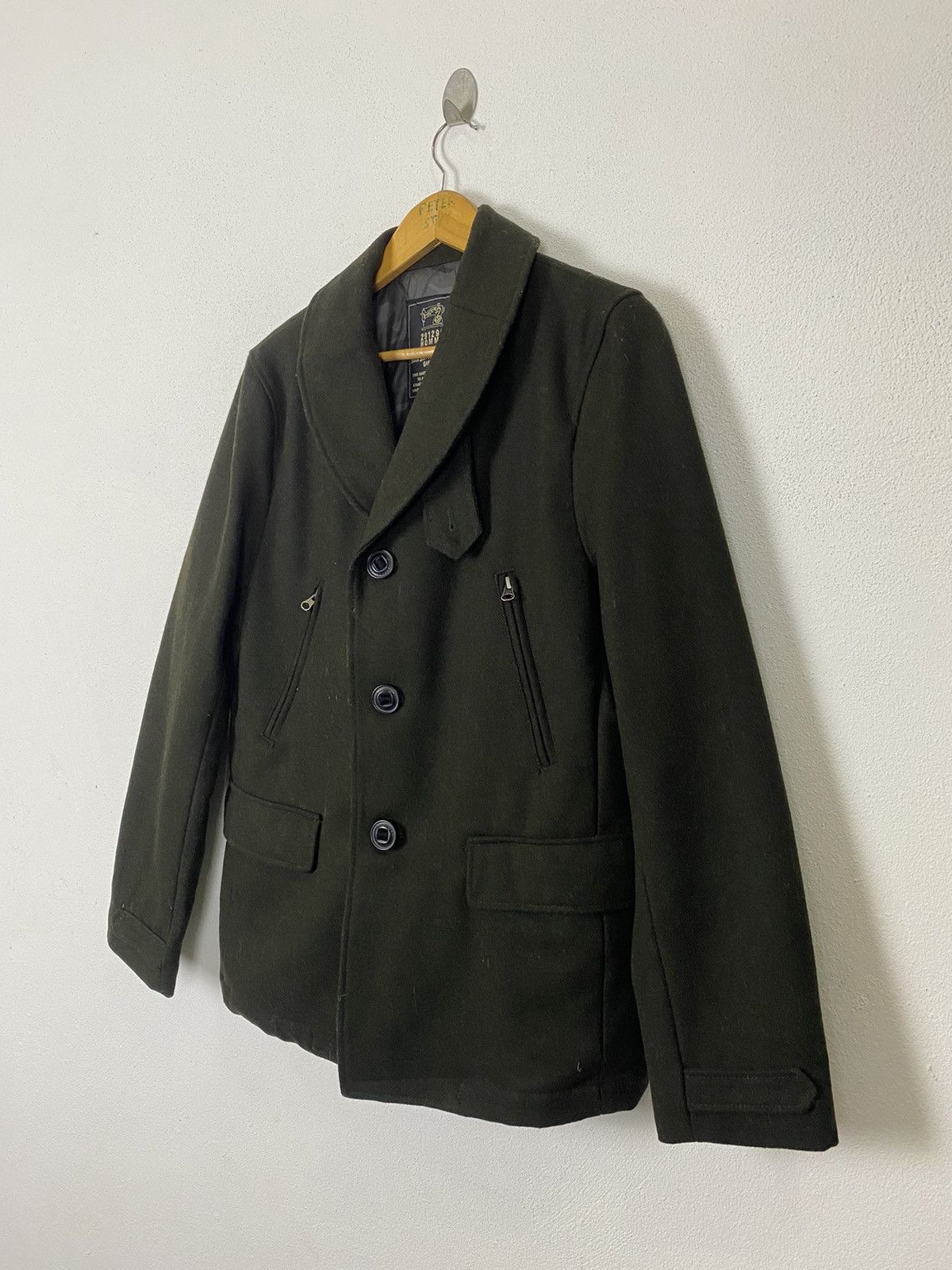 Japanese Brand 291295 HOMME MILITARY COAT NICE DESIGN Size US M / EU 48-50 / 2 - 3 Thumbnail
