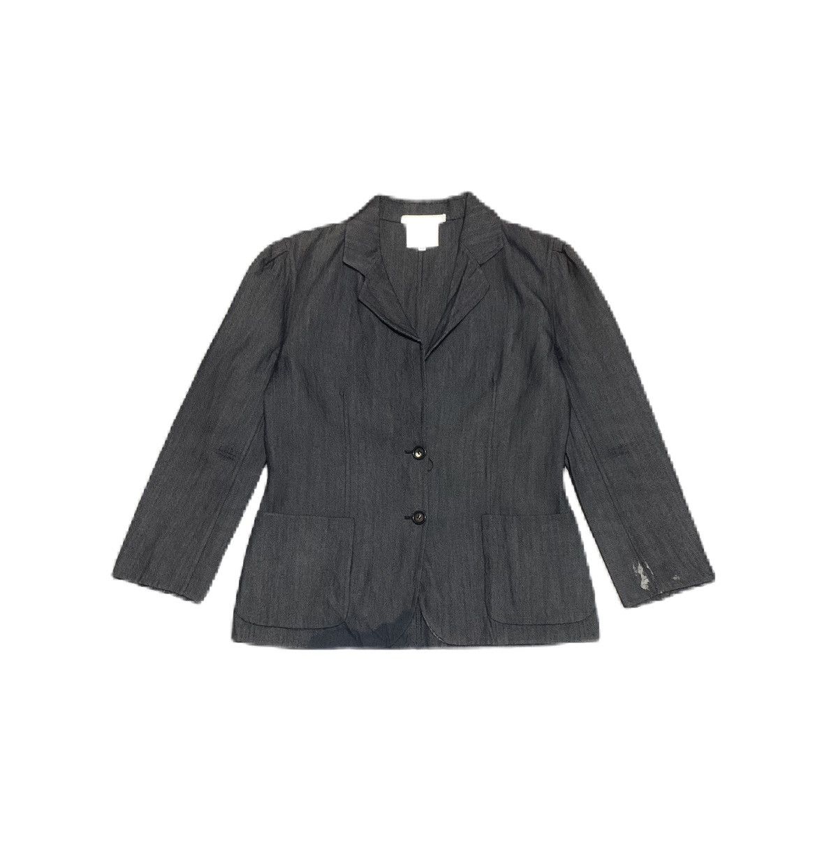 image of Celine Denim Coats Jacket in Blue Denim, Women's (Size Medium)