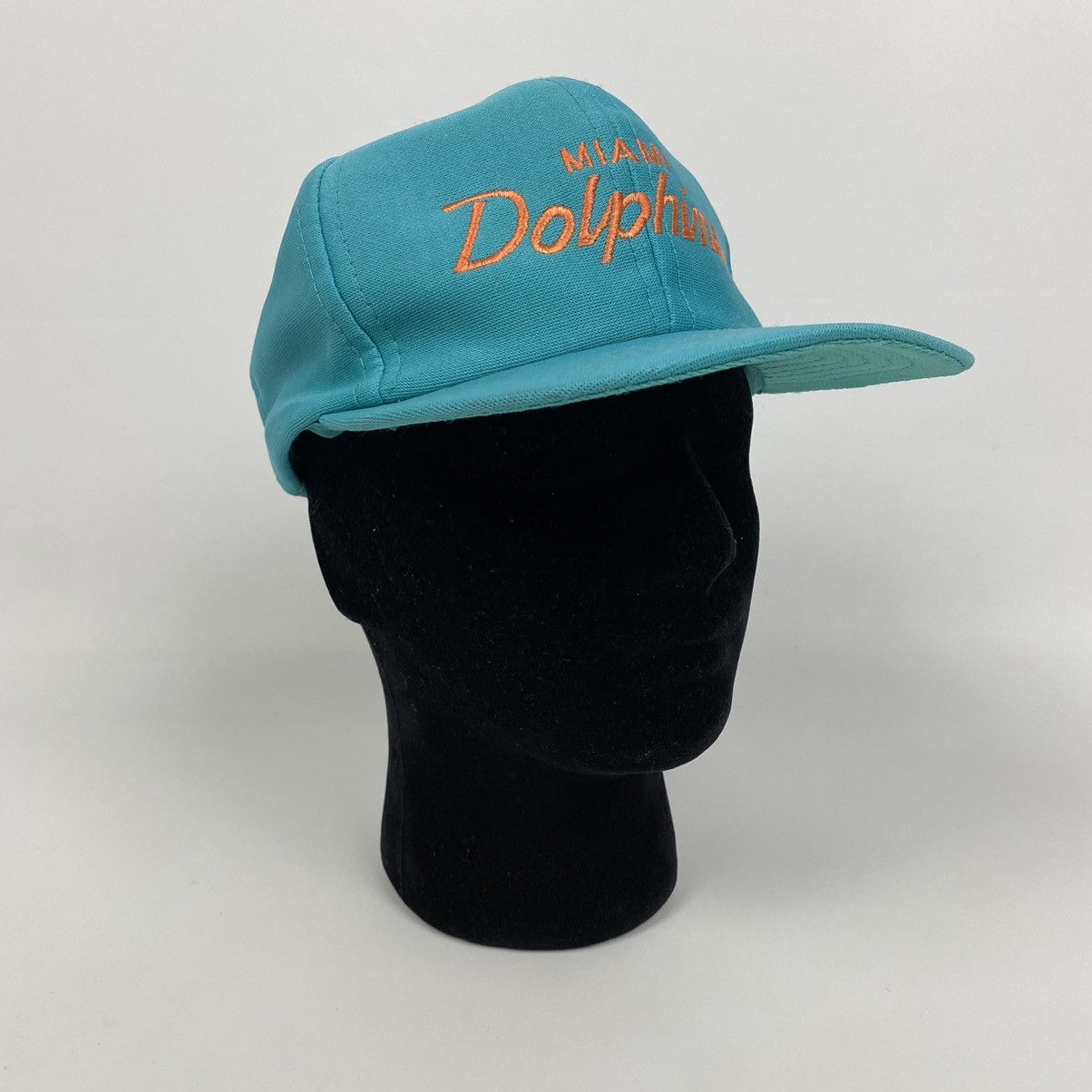 NFL 1980’s Vintage Miami Dolphins Script Snap Back Cap Size ONE SIZE - 1 Thumbnail
