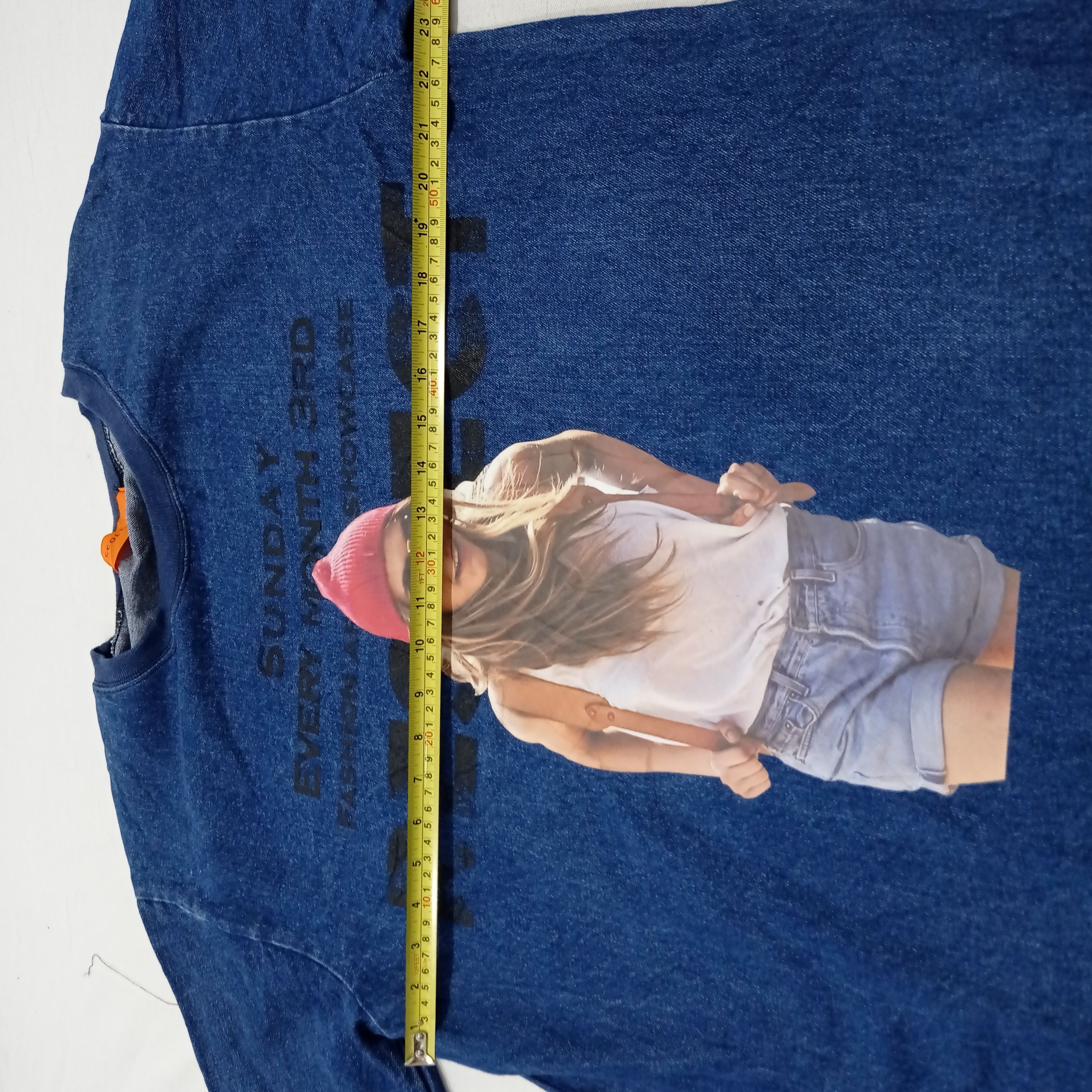 Beauty Beast CCOLTONG DENIM T SHIRT DRESS BIG LOGO Size US L / EU 52-54 / 3 - 7 Thumbnail