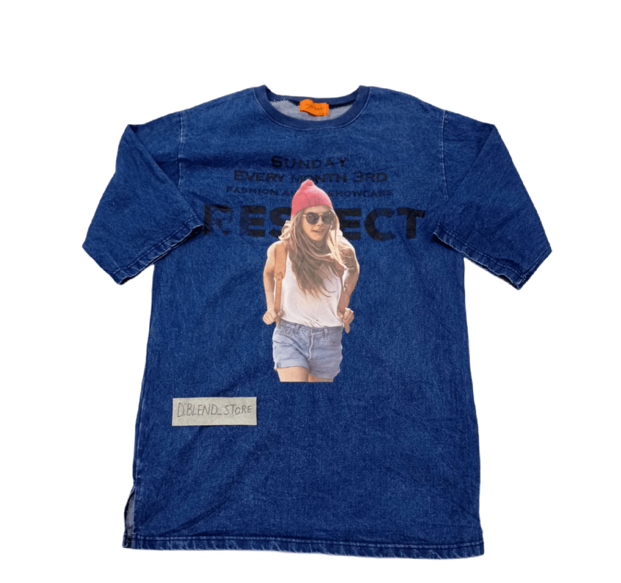 Beauty Beast CCOLTONG DENIM T SHIRT DRESS BIG LOGO Size US L / EU 52-54 / 3 - 1 Thumbnail