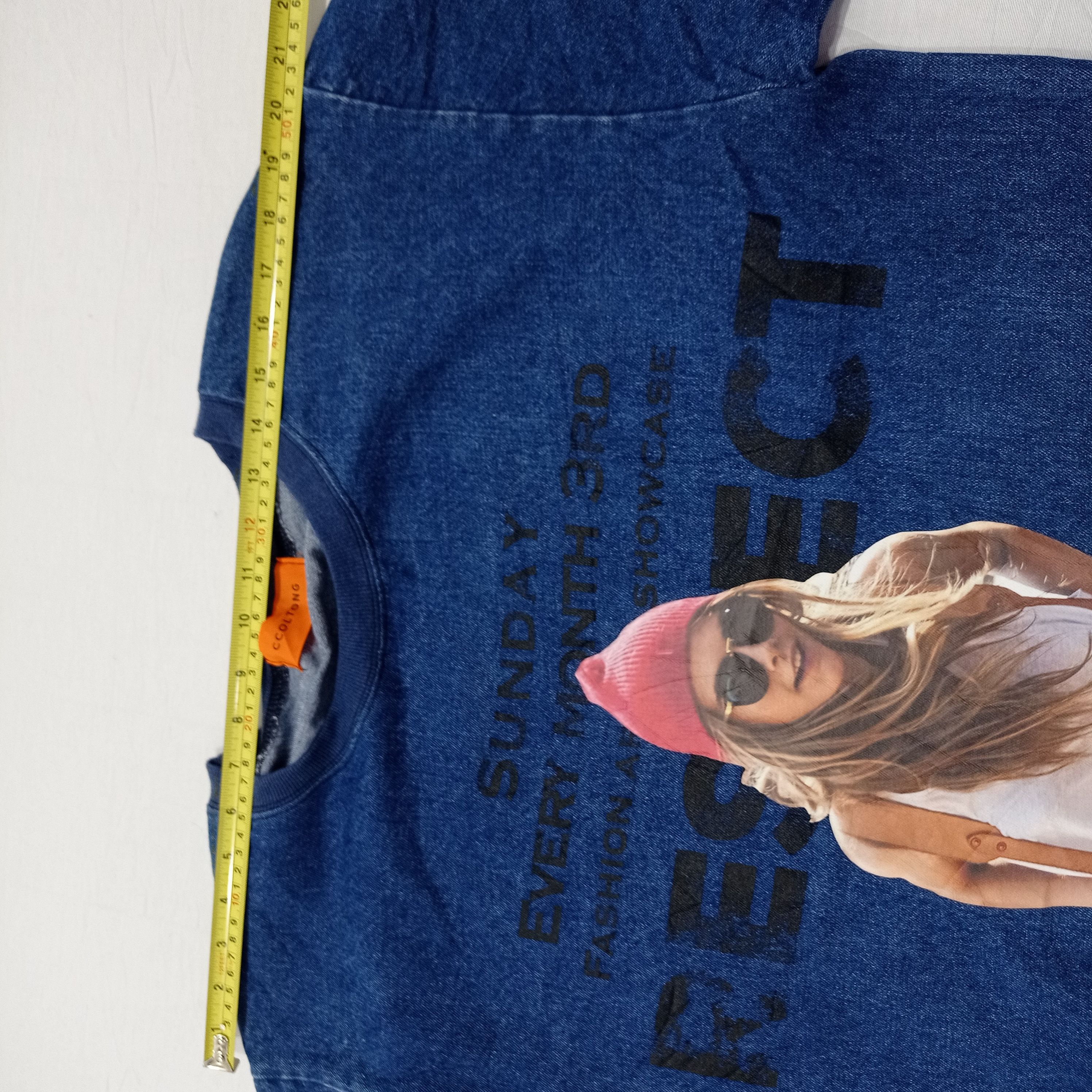 Beauty Beast CCOLTONG DENIM T SHIRT DRESS BIG LOGO Size US L / EU 52-54 / 3 - 8 Thumbnail