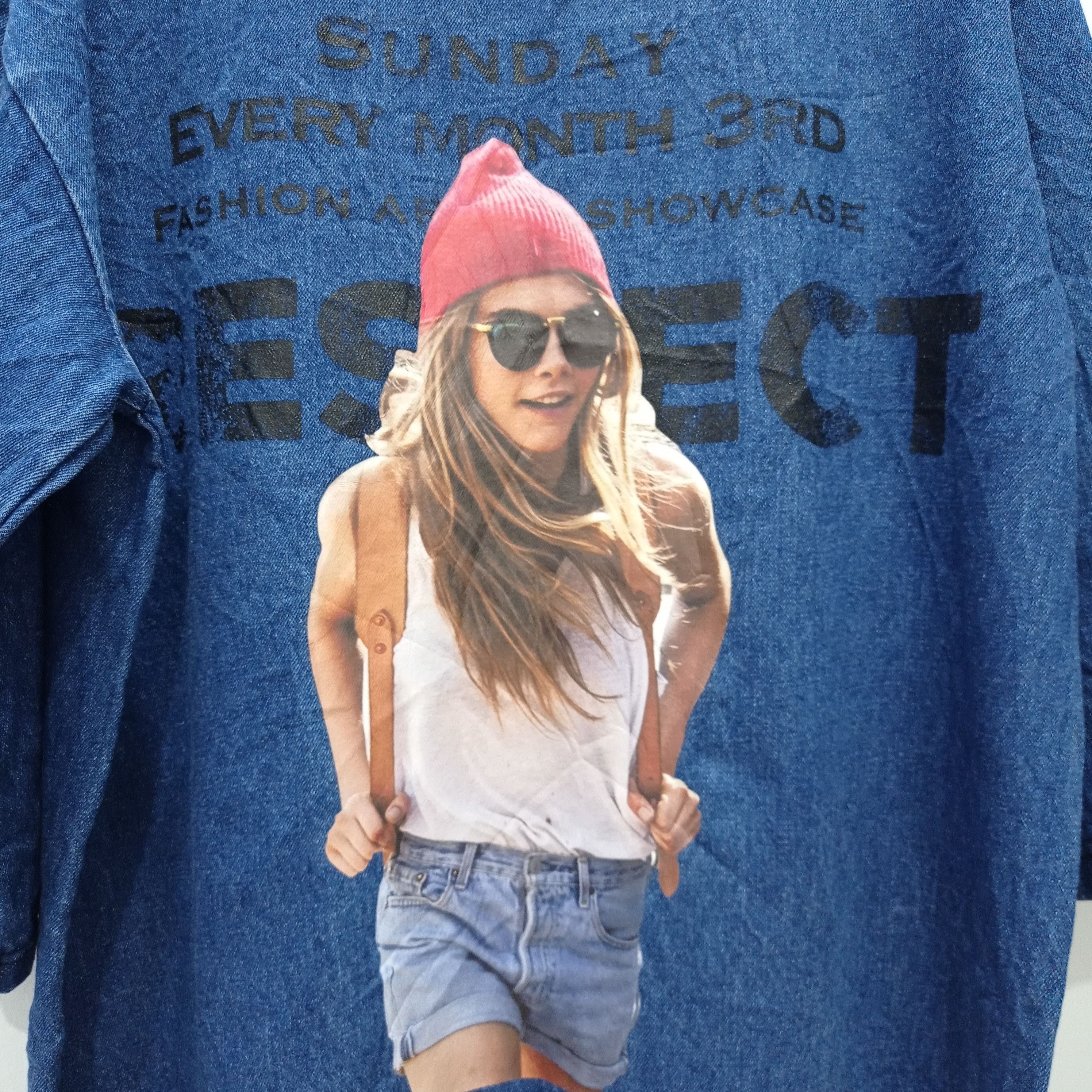 Beauty Beast CCOLTONG DENIM T SHIRT DRESS BIG LOGO Size US L / EU 52-54 / 3 - 5 Thumbnail