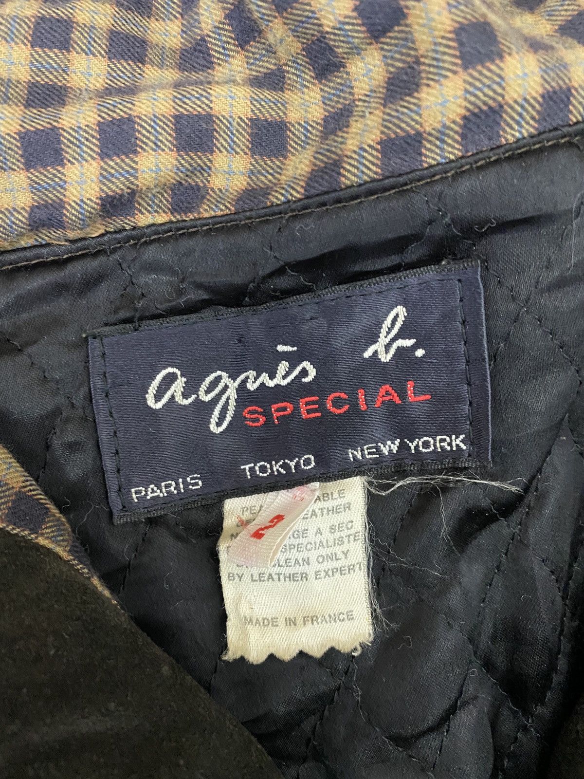 agnes b. 🔥ARCHIEVES🔥AGNES B. SPECIAL LEATHER JACKET HODDIES Size US L / EU 52-54 / 3 - 10 Thumbnail