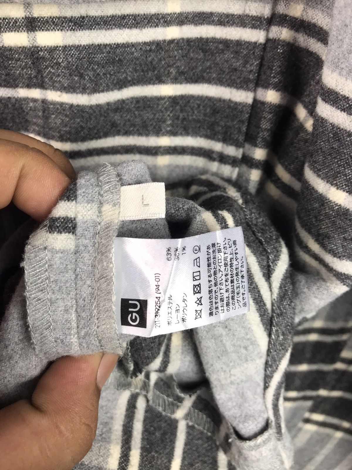 Japanese Brand × Vintage Vintage Wool Flannel button ups Rare Design Size US L / EU 52-54 / 3 - 7 Thumbnail