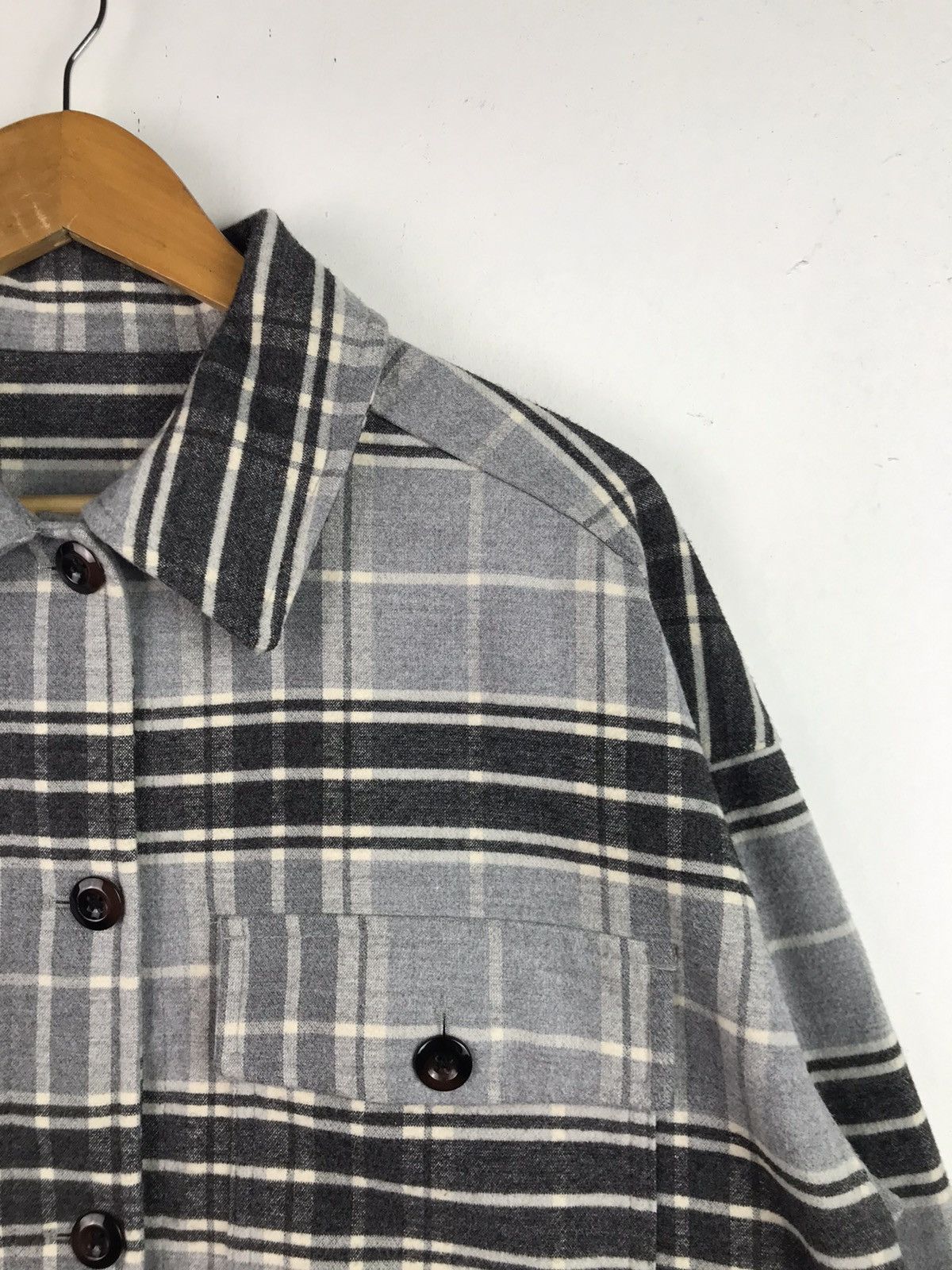 Japanese Brand × Vintage Vintage Wool Flannel button ups Rare Design Size US L / EU 52-54 / 3 - 4 Thumbnail