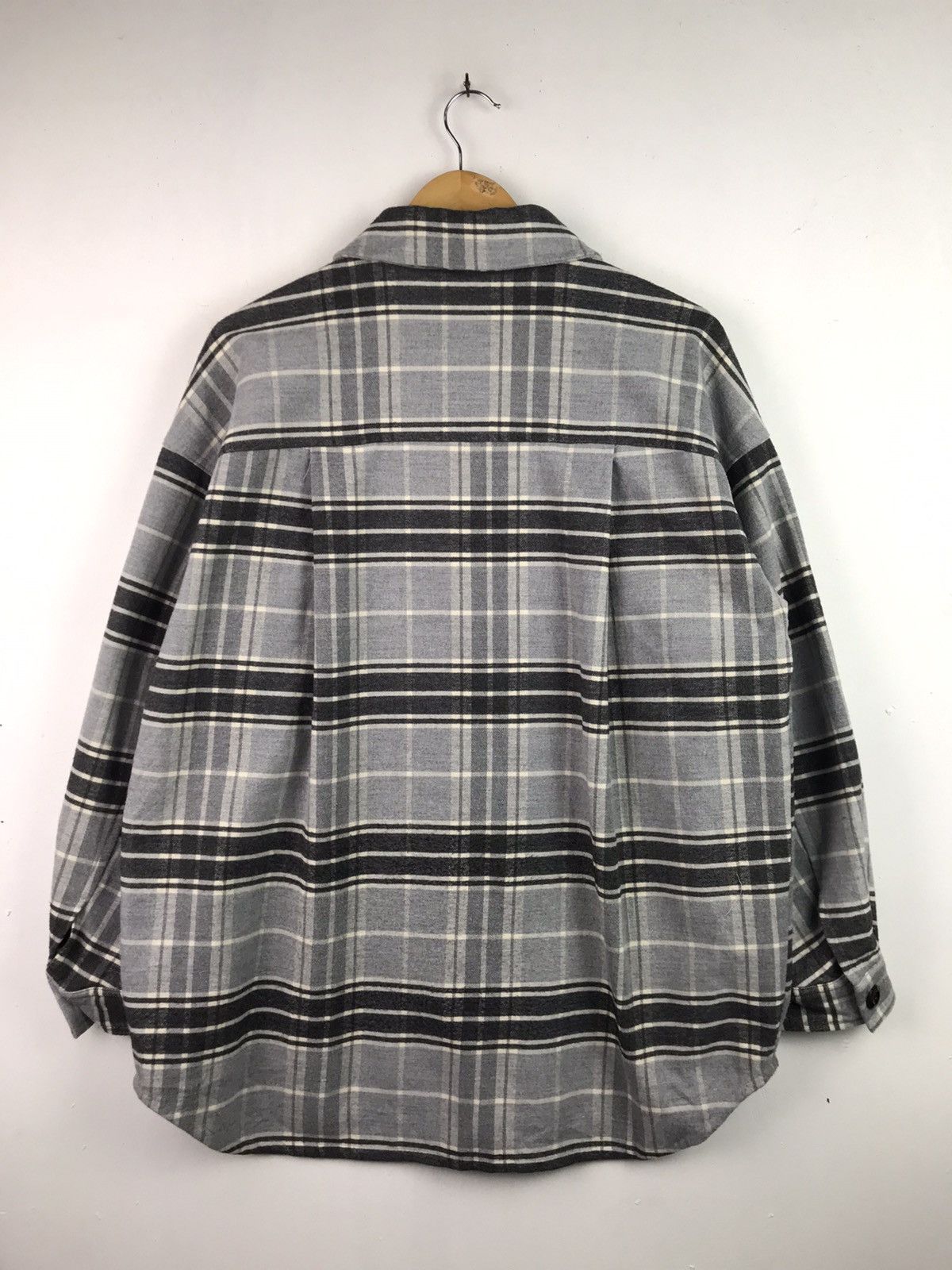 Japanese Brand × Vintage Vintage Wool Flannel button ups Rare Design Size US L / EU 52-54 / 3 - 2 Thumbnail