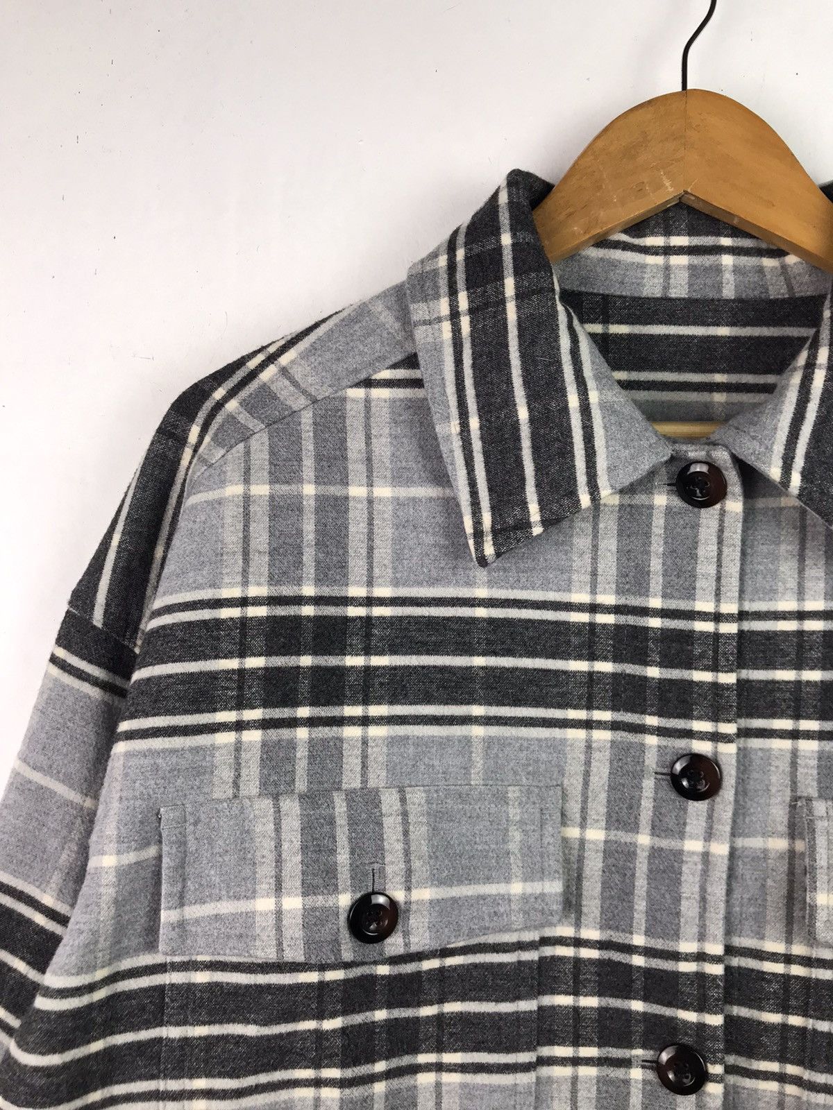 Japanese Brand × Vintage Vintage Wool Flannel button ups Rare Design Size US L / EU 52-54 / 3 - 5 Thumbnail