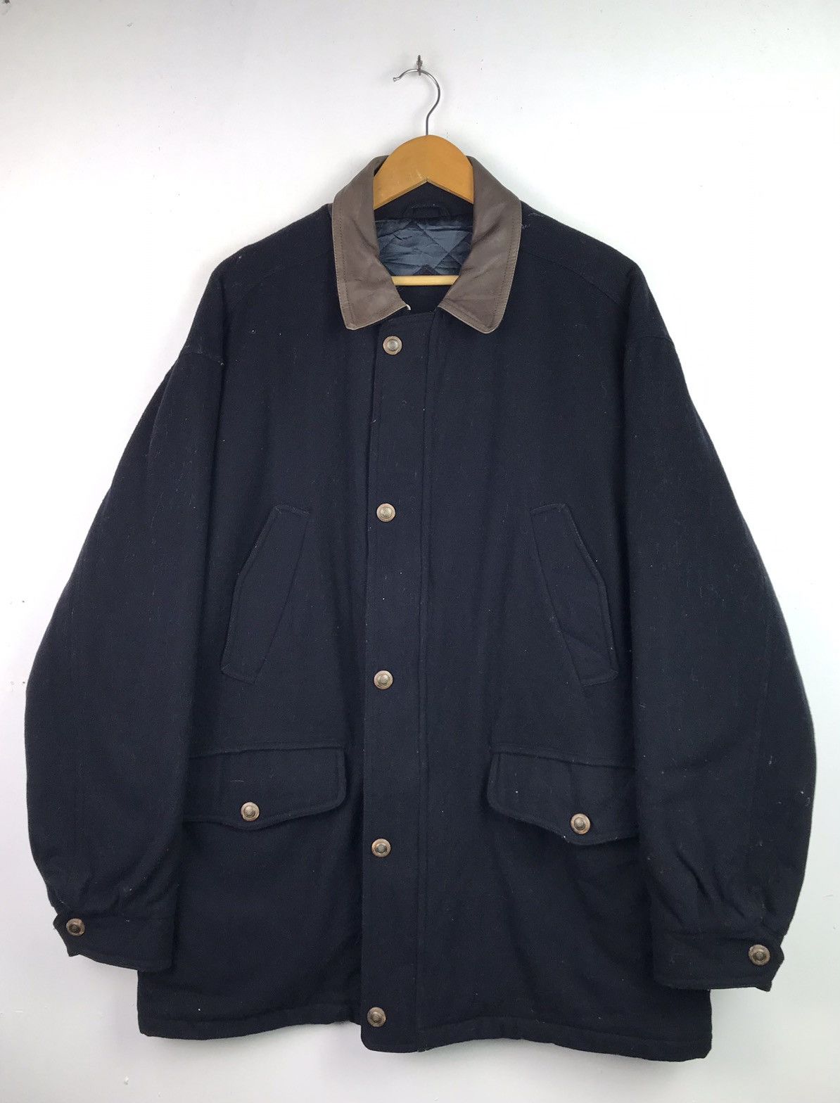 Japanese Brand × Vintage Simpson Wool Buttons Rare Design jacket Size US XXL / EU 58 / 5 - 1 Thumbnail