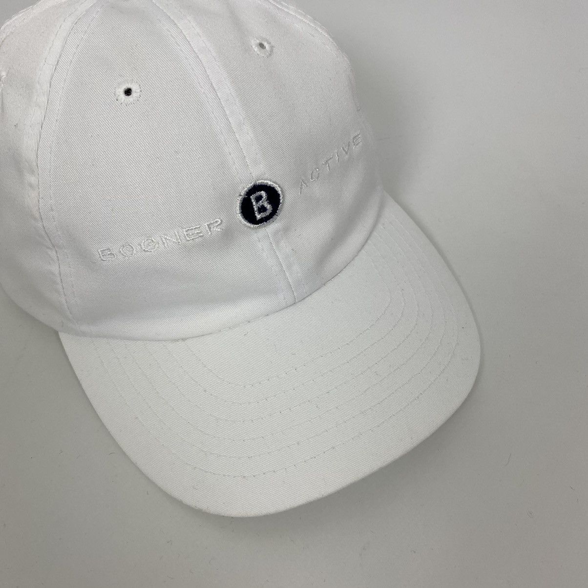 Bogner 1990‘s Vintage Bogner Active Logo 6 Panel Snap Back Cap Size ONE SIZE - 5 Thumbnail