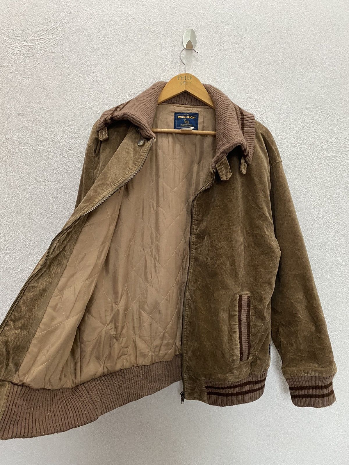 Woolrich Woolen Mills WOOL RICH VELVET ZIPPER DOWN JACKET Size US L / EU 52-54 / 3 - 8 Thumbnail