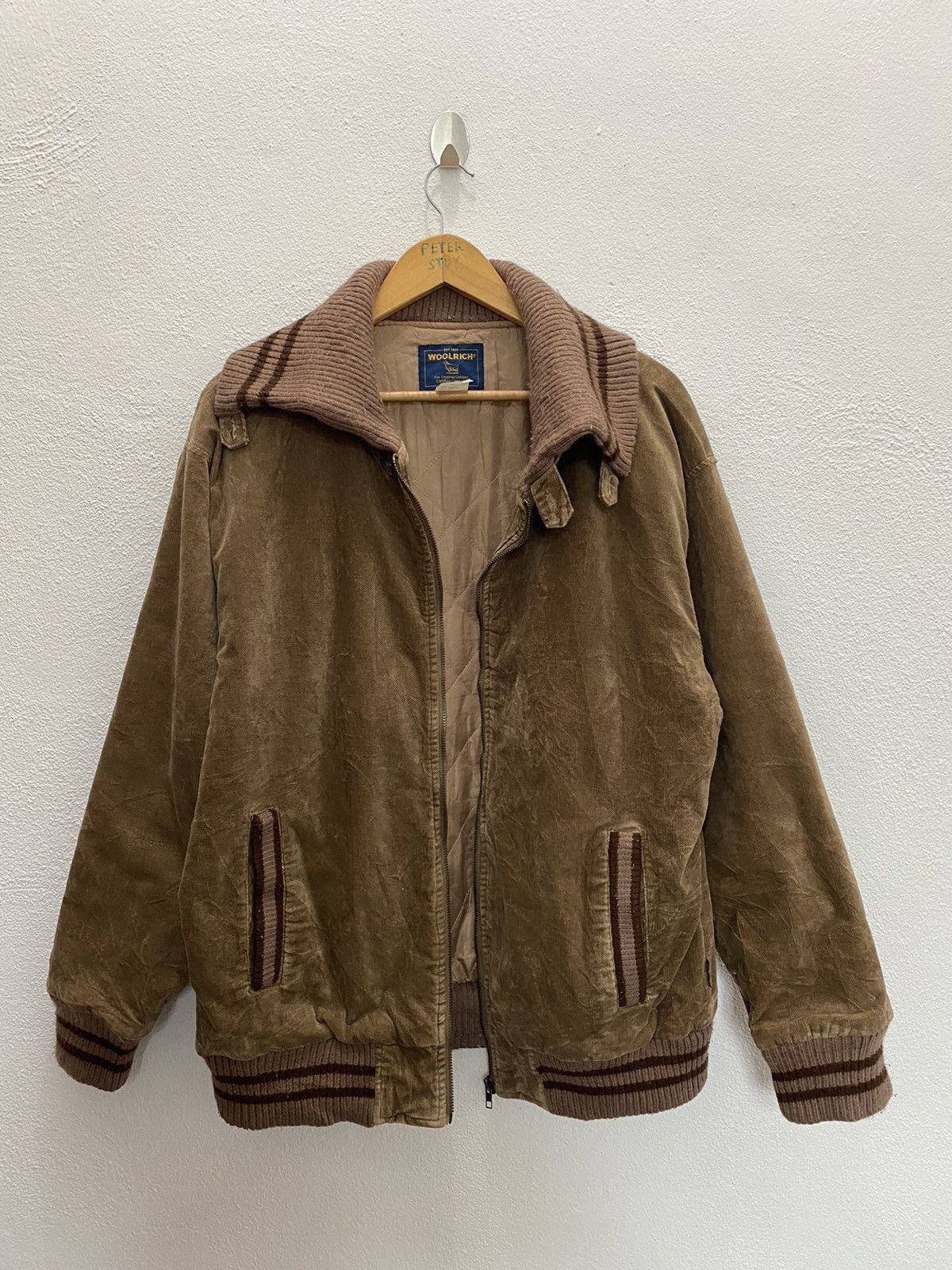 Woolrich Woolen Mills WOOL RICH VELVET ZIPPER DOWN JACKET Size US L / EU 52-54 / 3 - 3 Thumbnail