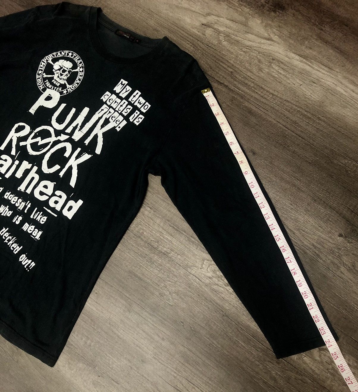 Japanese Brand Thruxton Punk Rock Long Sleeve Tee Shirt Airhead Size US L / EU 52-54 / 3 - 9 Thumbnail