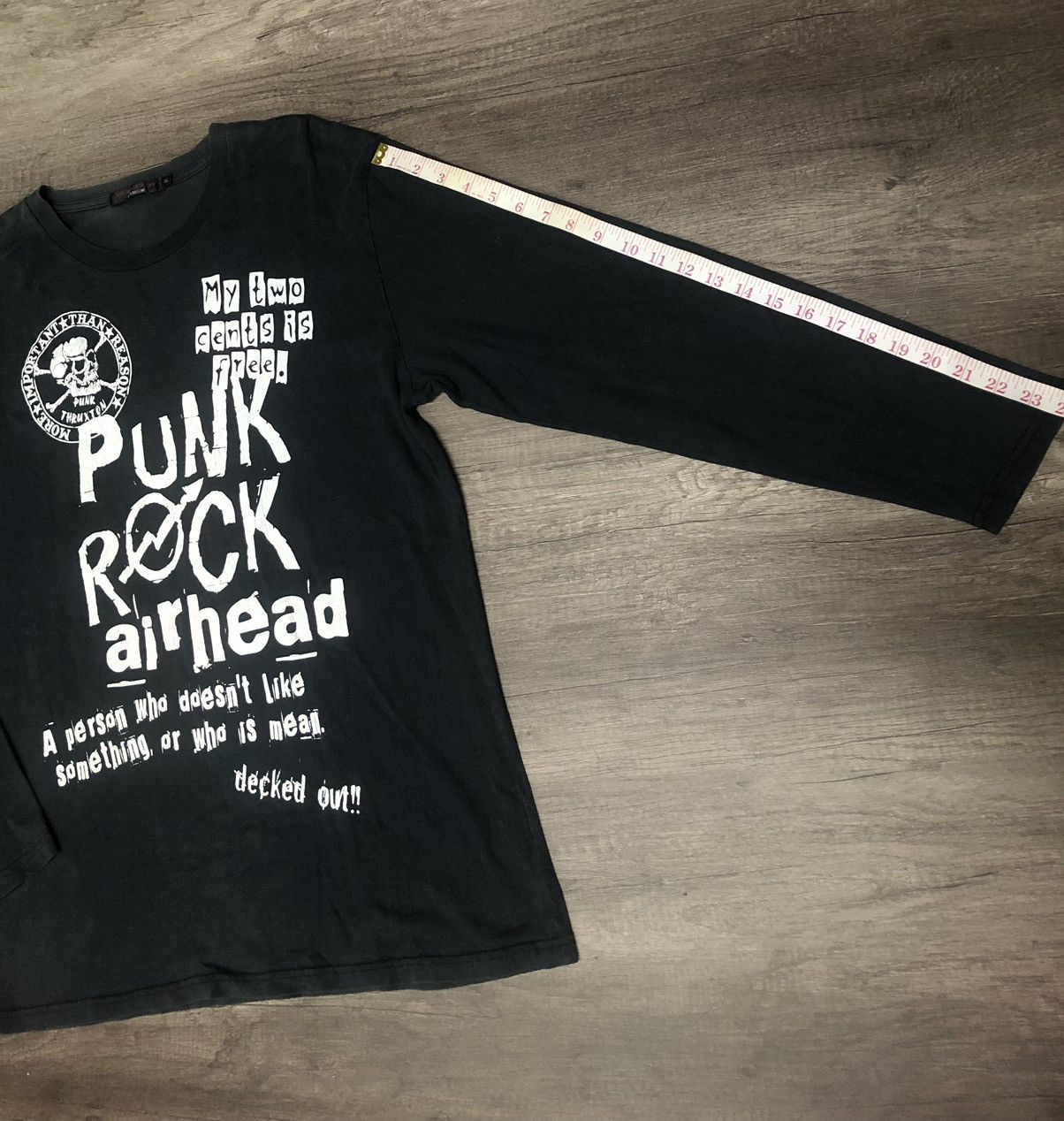 Japanese Brand Thruxton Punk Rock Long Sleeve Tee Shirt Airhead Size US L / EU 52-54 / 3 - 13 Thumbnail