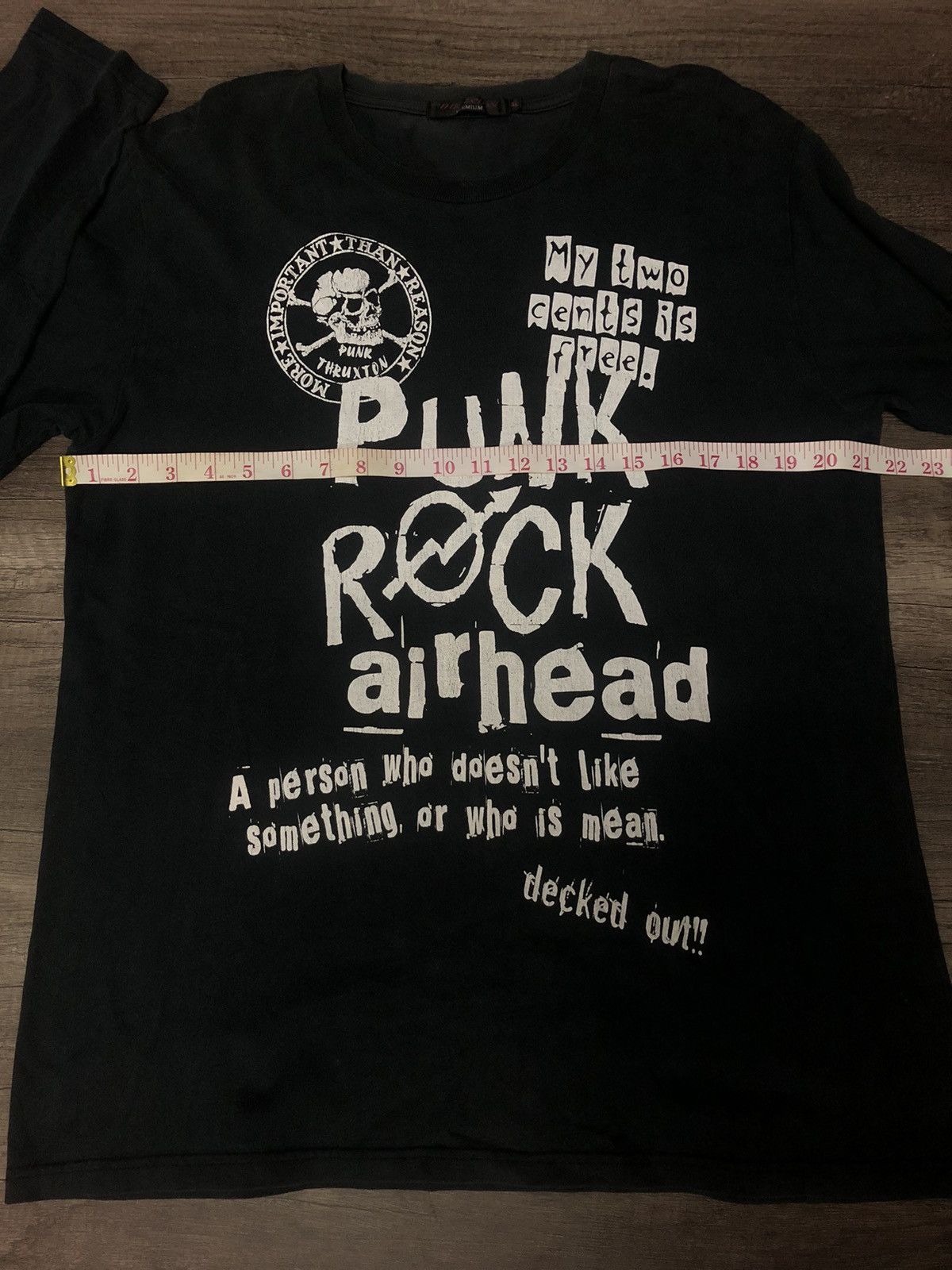 Japanese Brand Thruxton Punk Rock Long Sleeve Tee Shirt Airhead Size US L / EU 52-54 / 3 - 7 Thumbnail