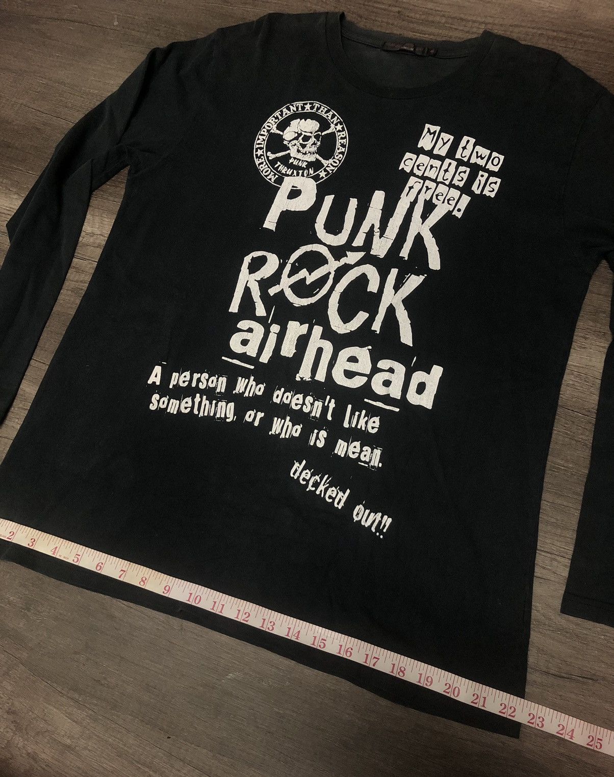 Japanese Brand Thruxton Punk Rock Long Sleeve Tee Shirt Airhead Size US L / EU 52-54 / 3 - 10 Thumbnail