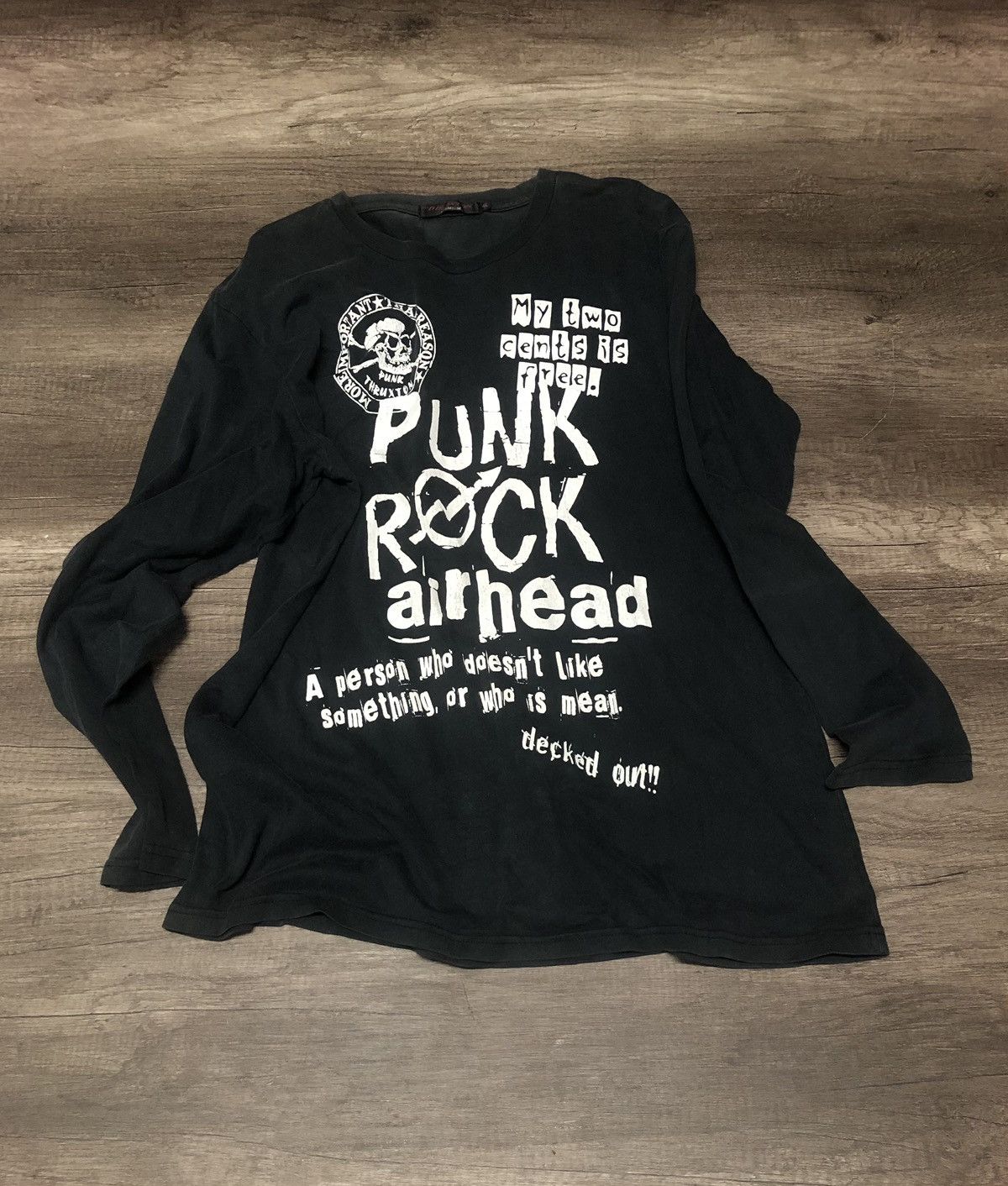 Japanese Brand Thruxton Punk Rock Long Sleeve Tee Shirt Airhead Size US L / EU 52-54 / 3 - 2 Thumbnail